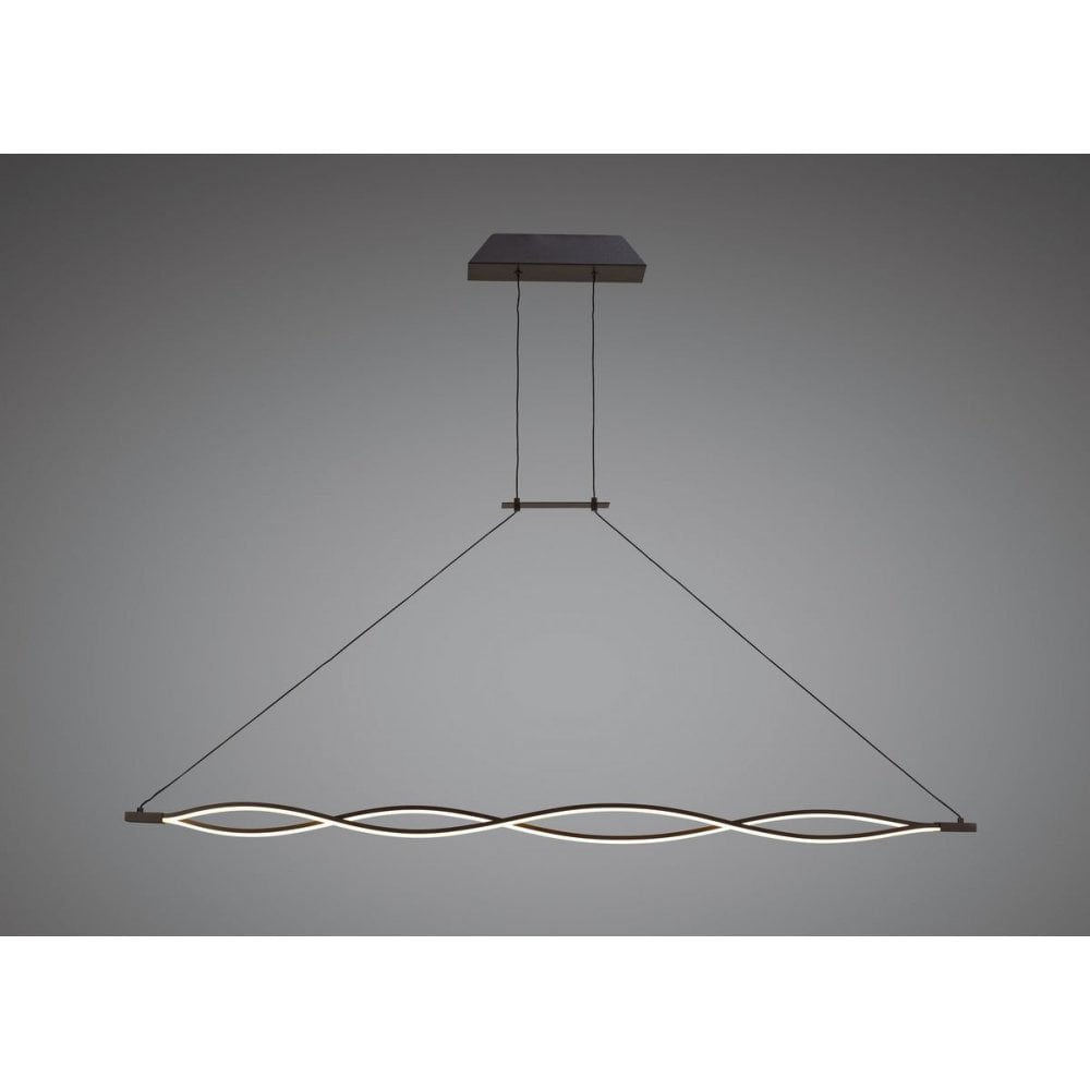 Sahara BR XL Pendant 42W LED 2800K, 3400lm, Frosted Acrylic/Brown Oxide, 3yrs Warranty