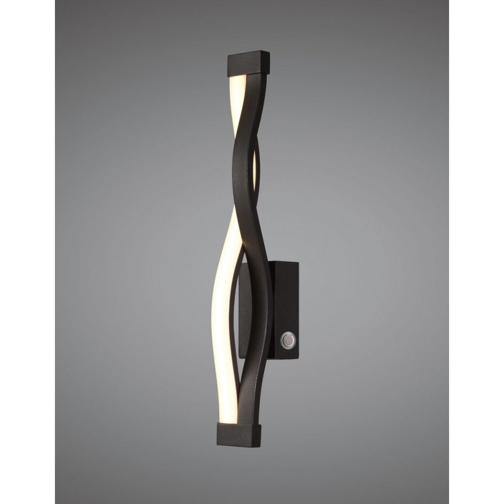 Sahara Brown Oxide Touch Dimmer Wall Lamp 6W LED 2800K, 420lm, Brown Oxide/Frosted Acrylic, 3yrs Warranty