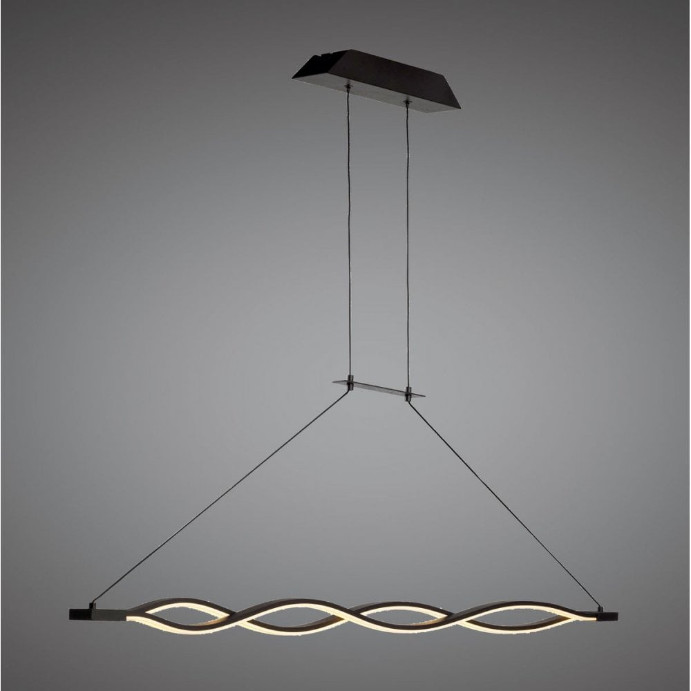 Sahara Pendant 36W LED 2800K, 2520lm, Dimmable Frosted Acrylic/Brown Oxide, 3yrs Warranty