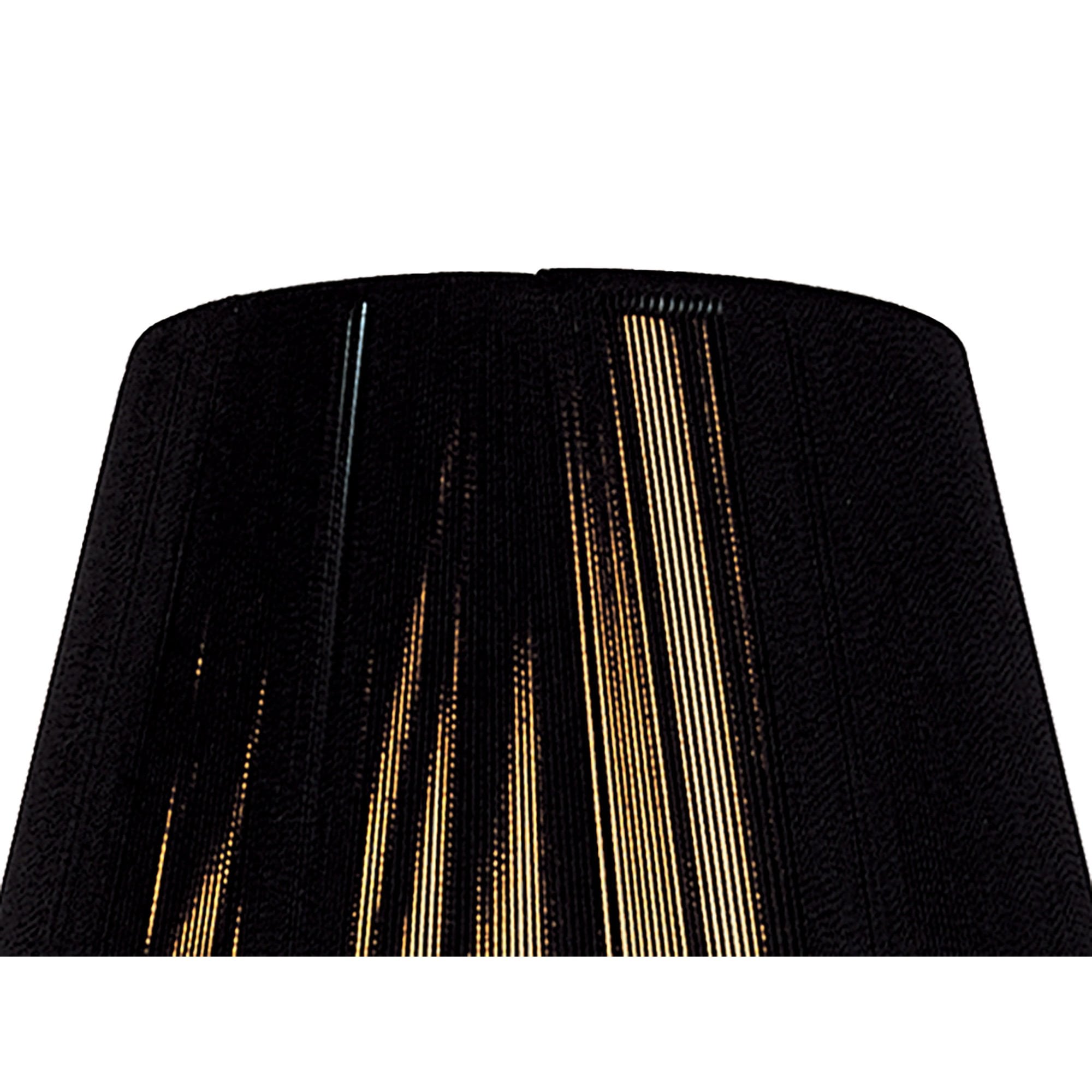 Clip On Silk String Shade Black 80/130mm x 110mm