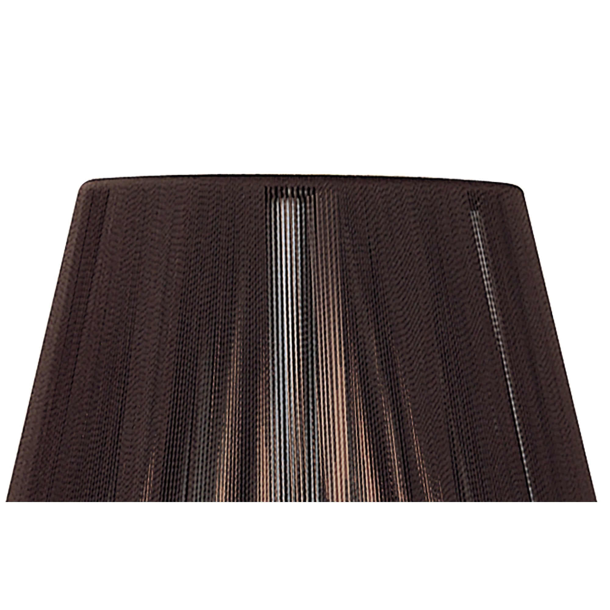 Clip On Silk String Shade Dark Brown 80/130mm x 110mm