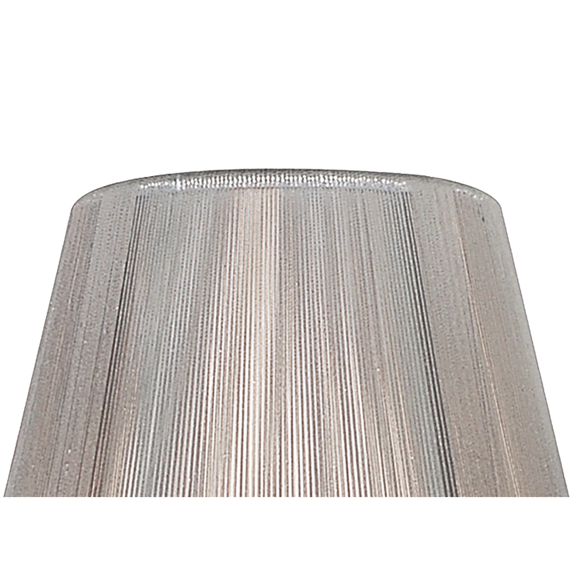 Clip On Silk String Shade Silver Grey 80/130mm x 110mm