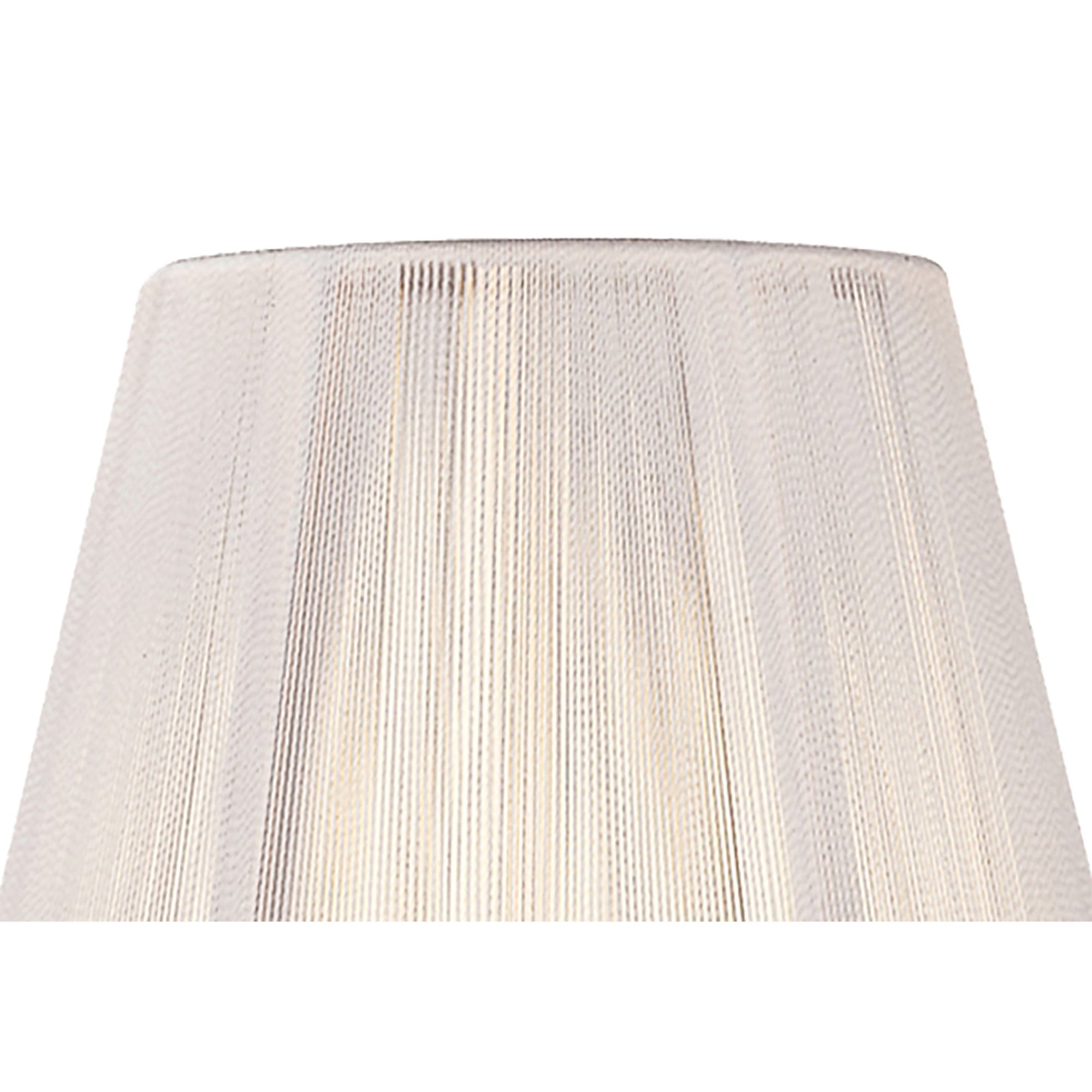 Clip On Silk String Shade Ivory White 80/130mm x 110mm