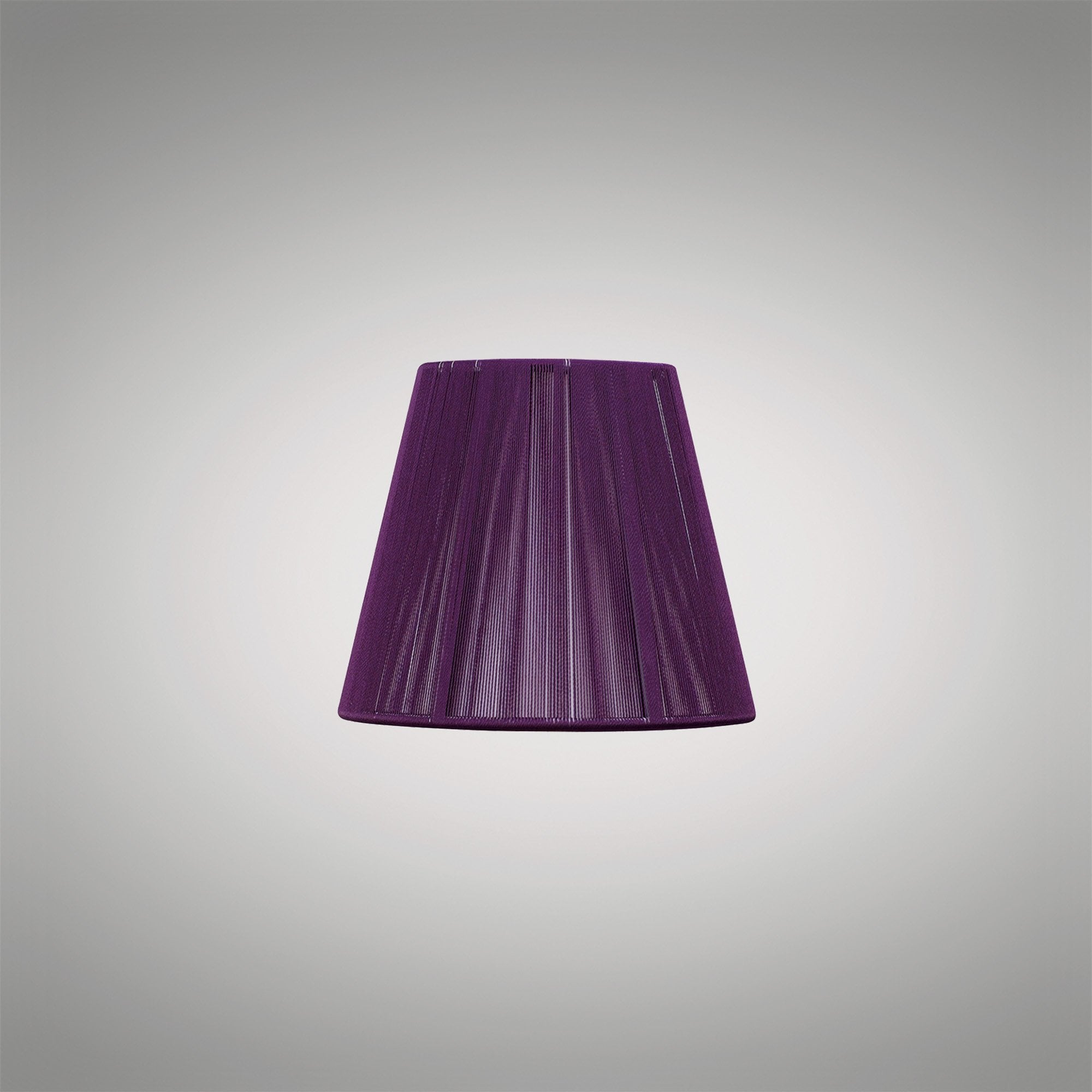 Clip On Silk String Shade Aubergine 80/130mm x 110mm