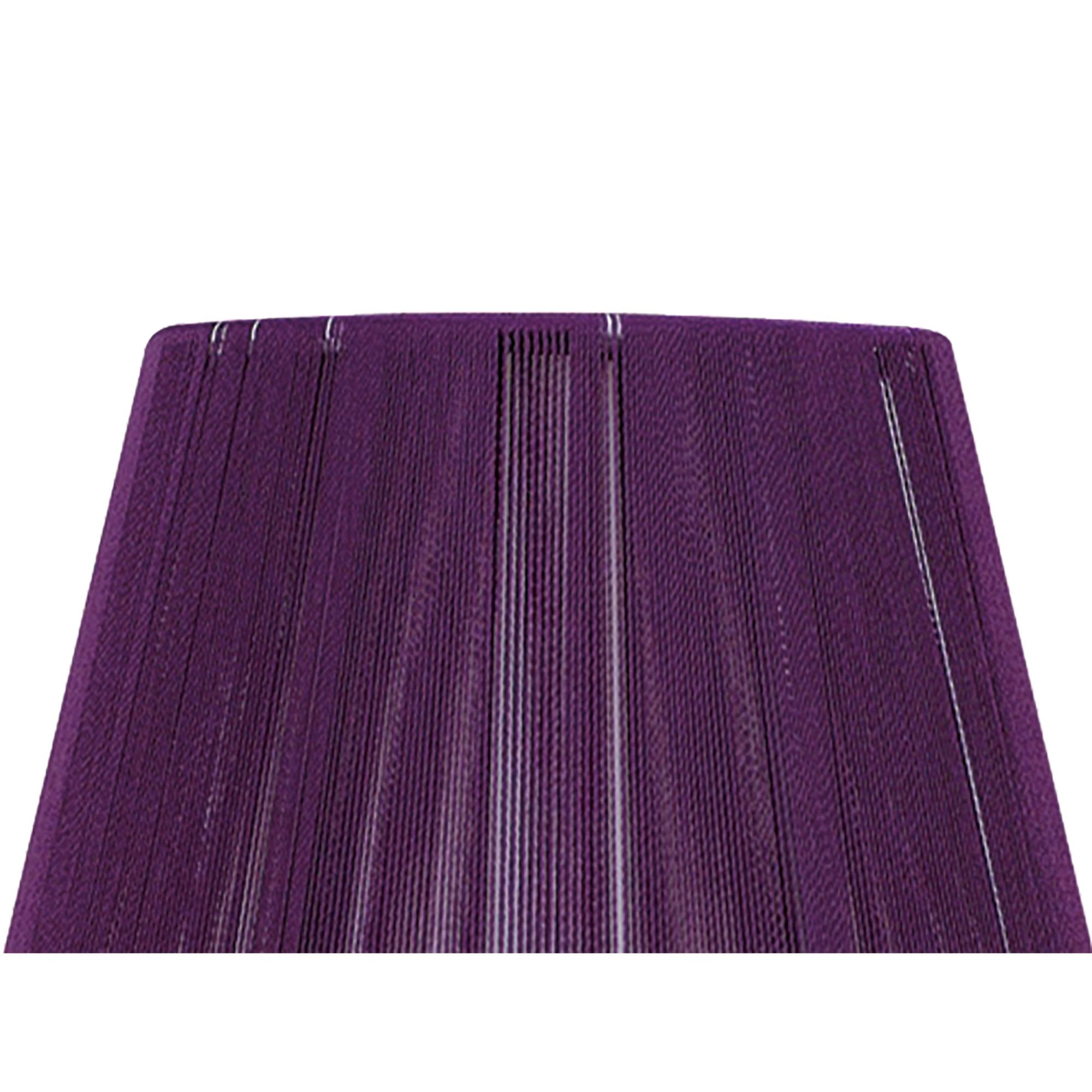 Clip On Silk String Shade Aubergine 80/130mm x 110mm