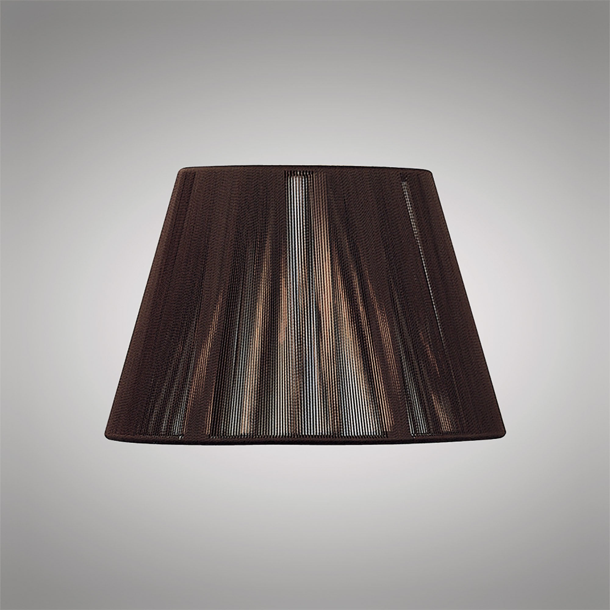 Silk String Shade Dark Brown 190/300mm x 195mm