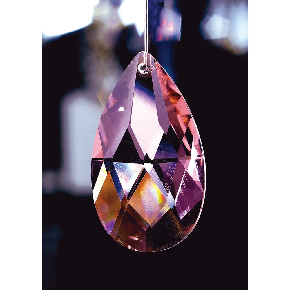 Crystal Pendalogue Without Ring Lilac 38mm