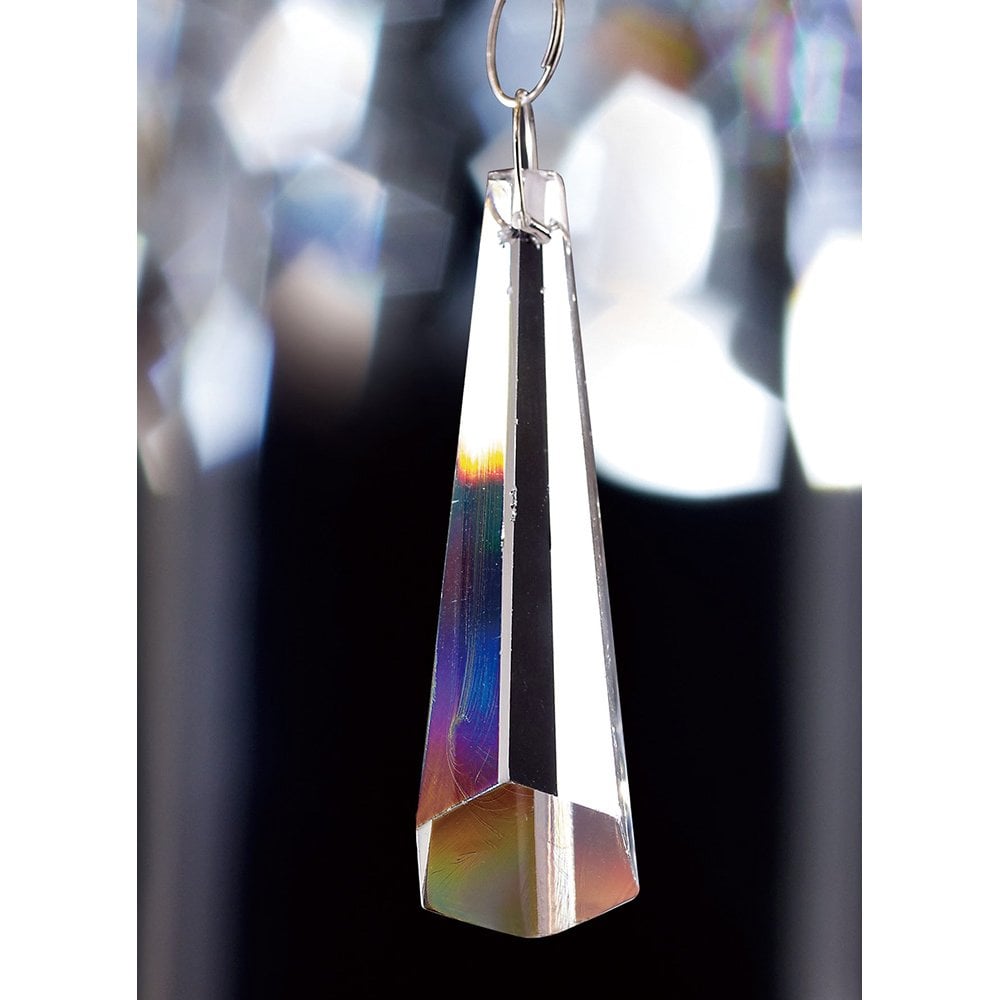 Crystal Hexagonal Drop Without Ring Clear 62mm