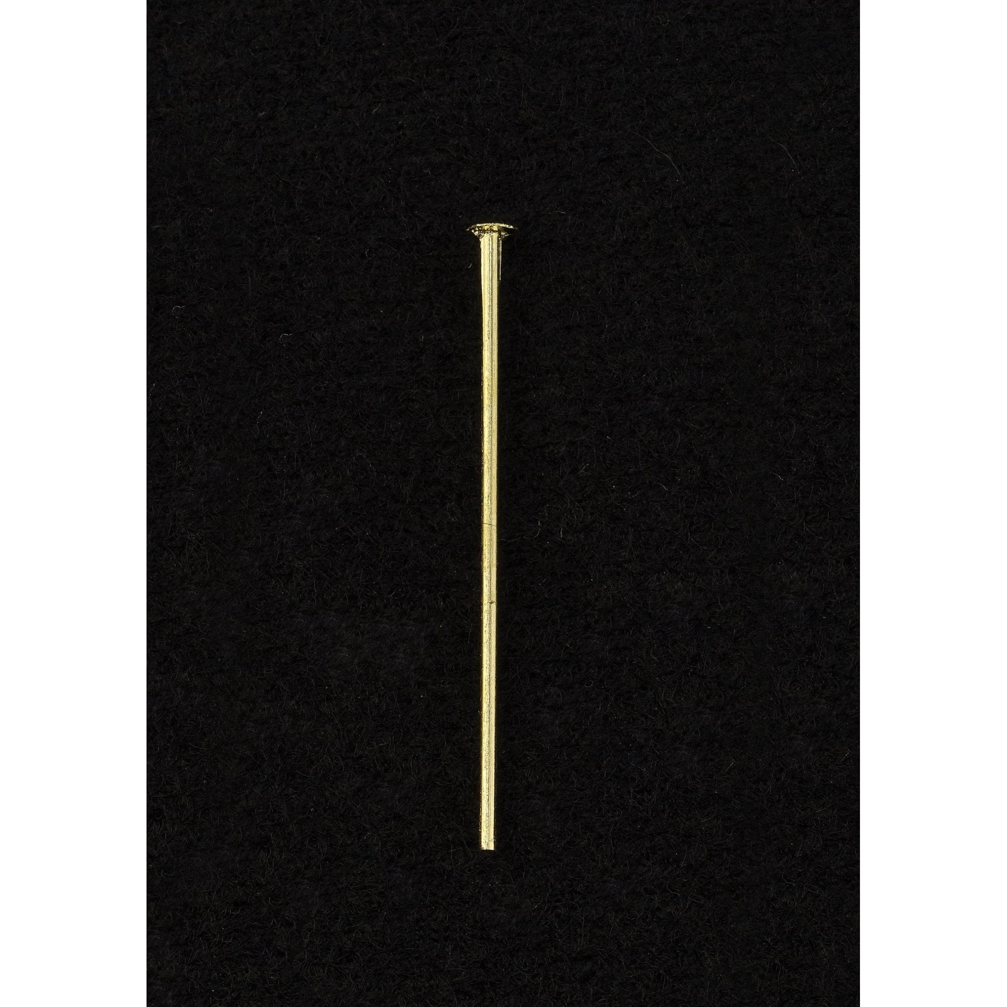 Flat Head Pins 30mm Gold