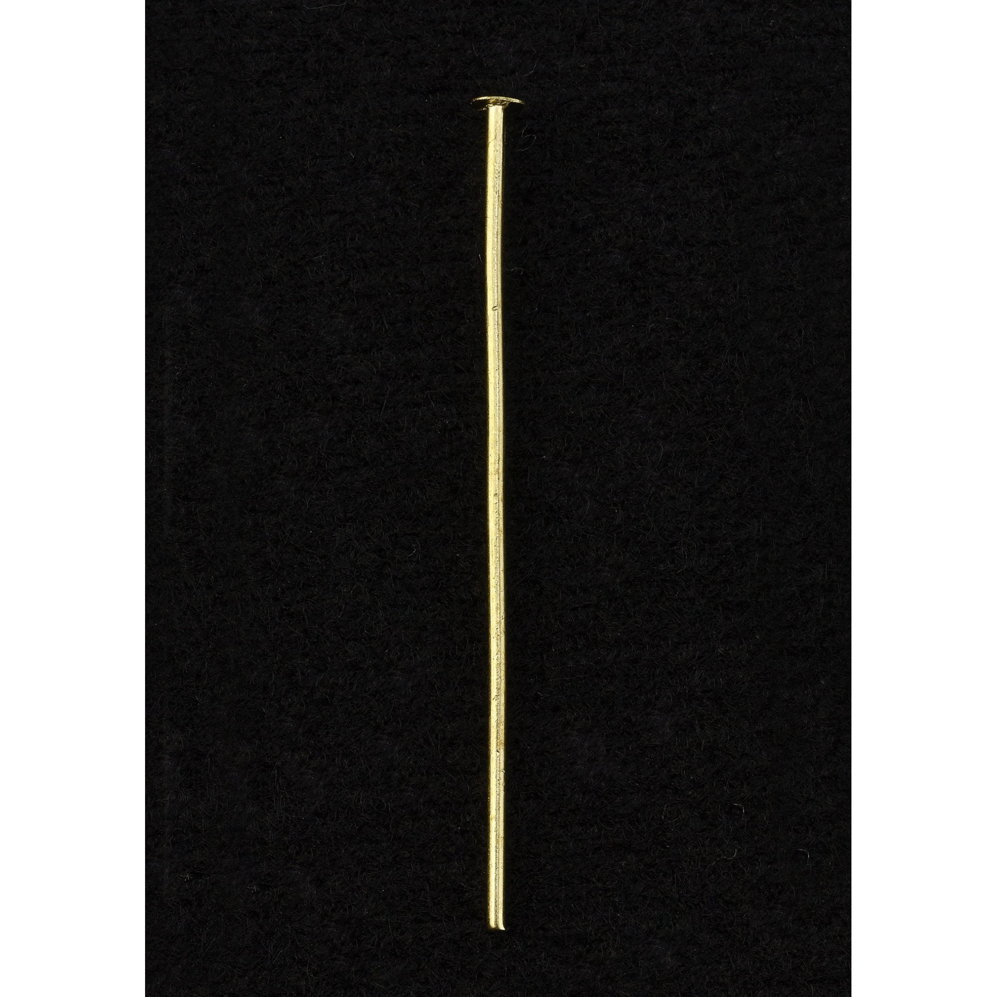 Flat Head Pins 40mm Gold