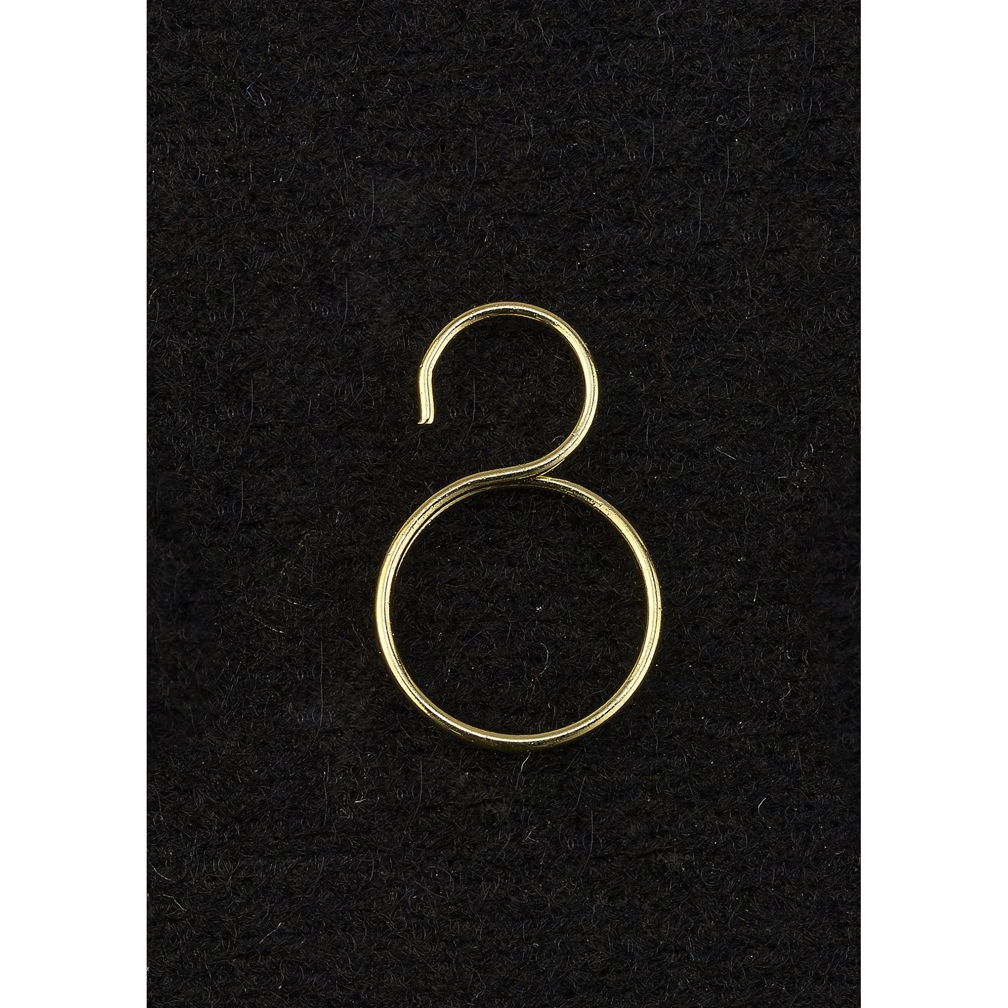 Open End Ring Hook 18mm Gold