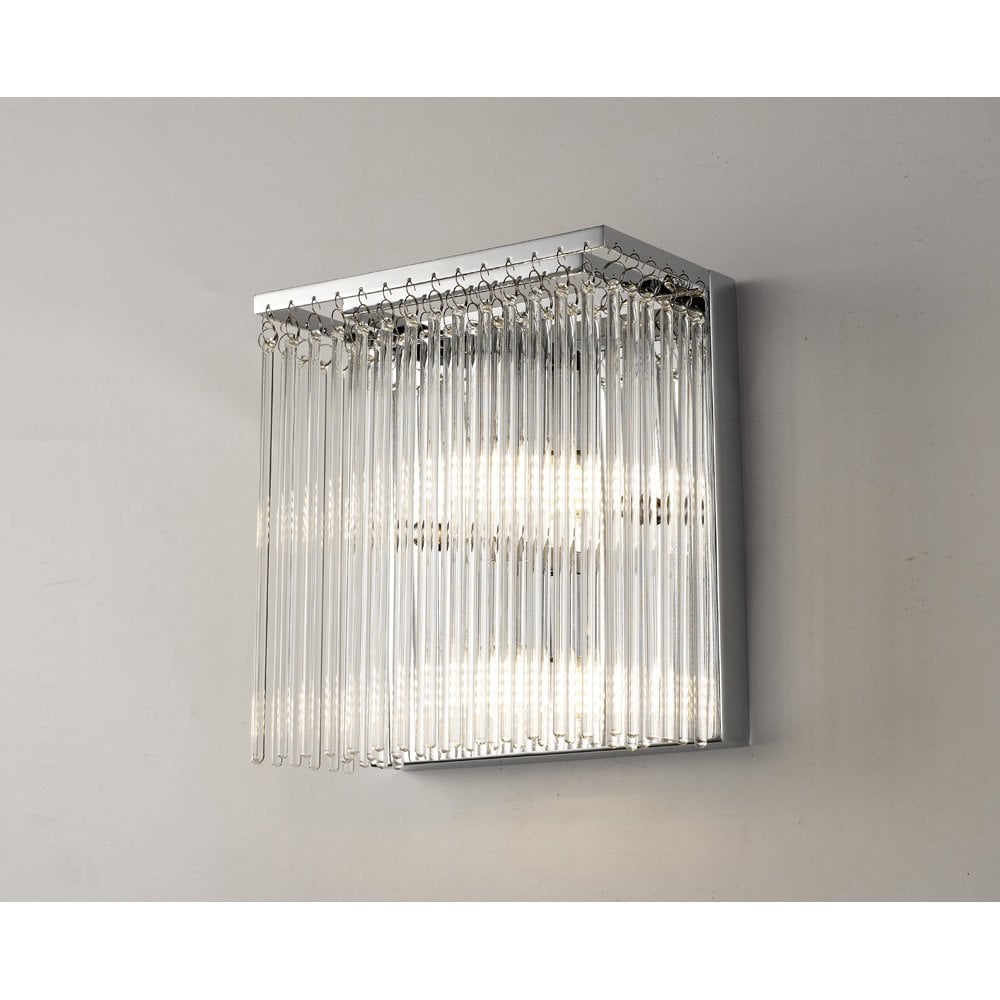 Zanthe Wall Lamp 3 Light Polished Chrome/Clear Glass