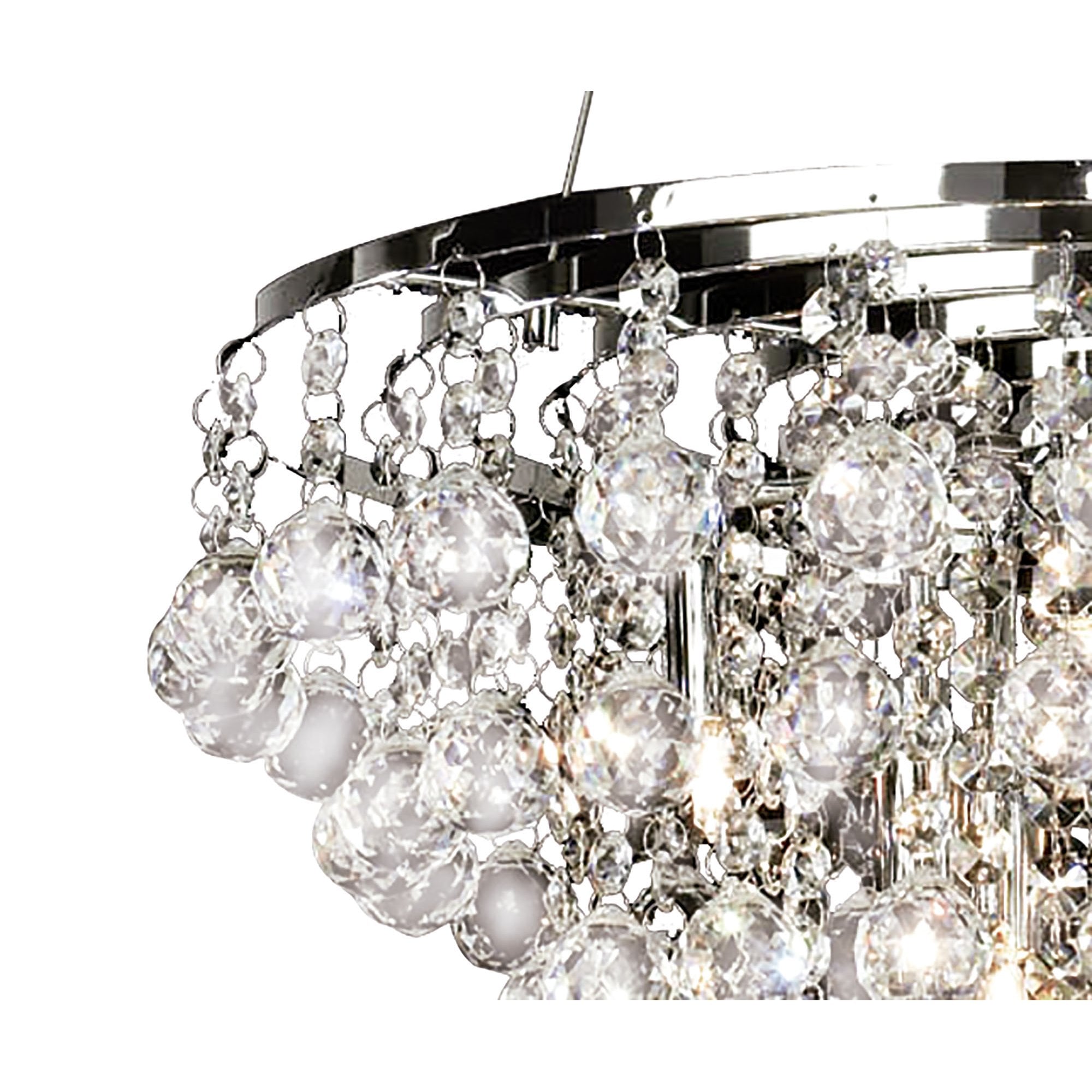 Atla Pendant 8 Light Polished Chrome/Crystal