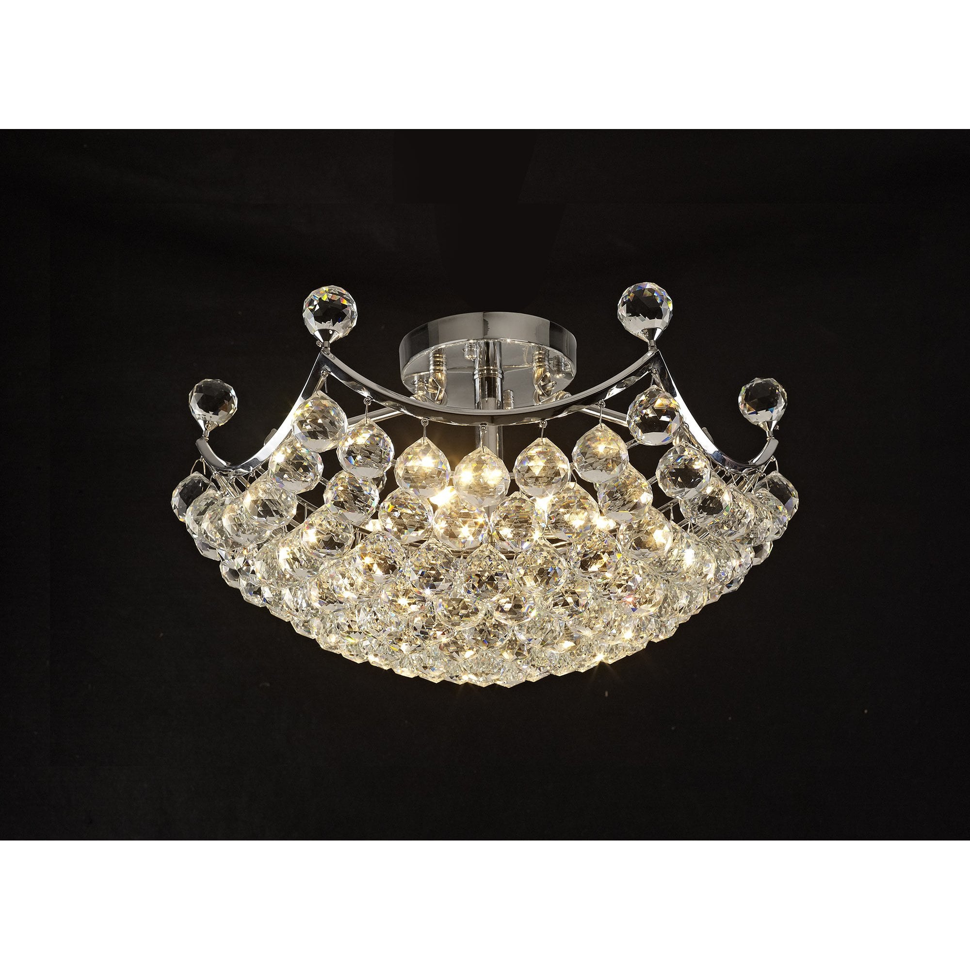 Cesto Ceiling 6 Light Polished Chrome/Crystal