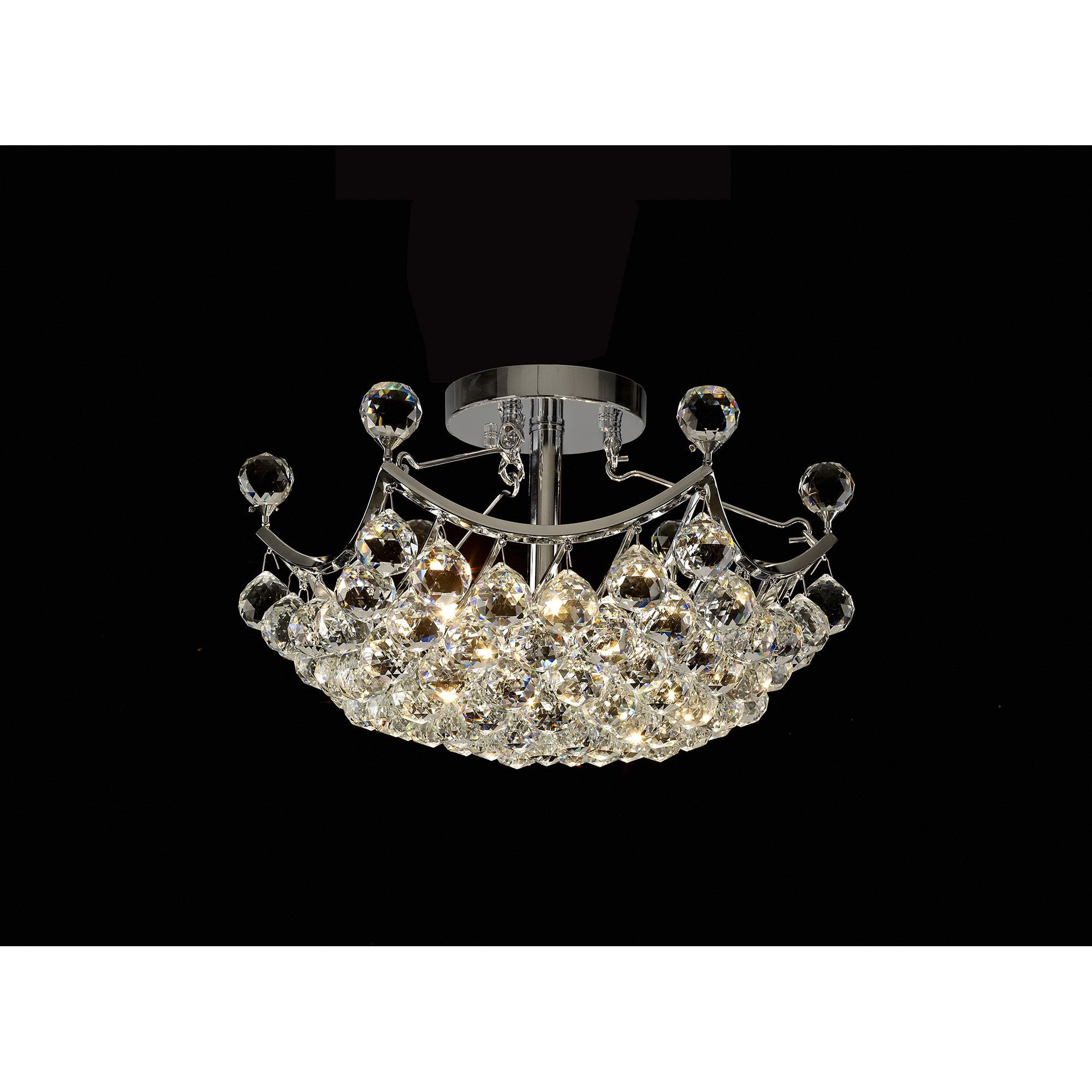 Cesto Ceiling 4 Light Polished Chrome/Crystal