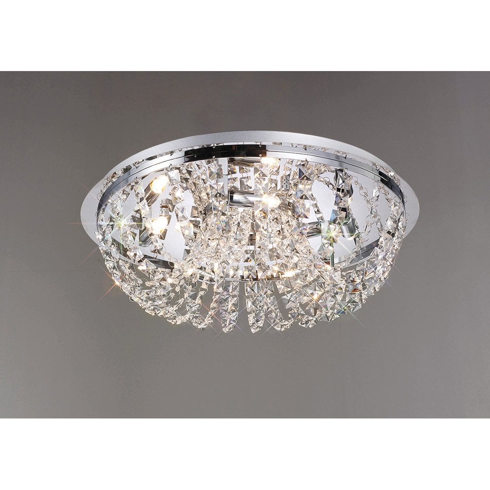 Cosmos Ceiling 5 Light Polished Chrome/Crystal