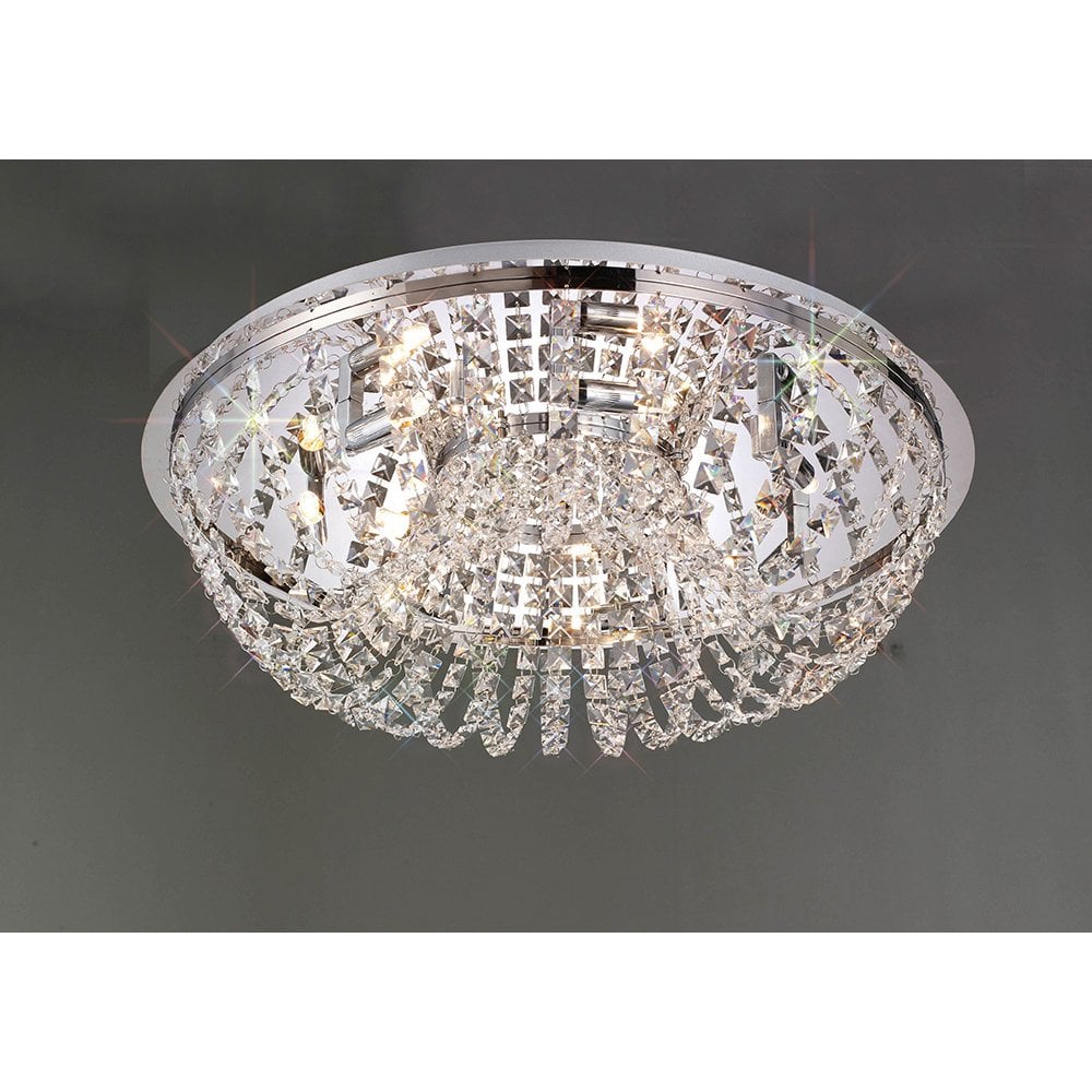 Cosmos Ceiling 7 Light Polished Chrome/Crystal