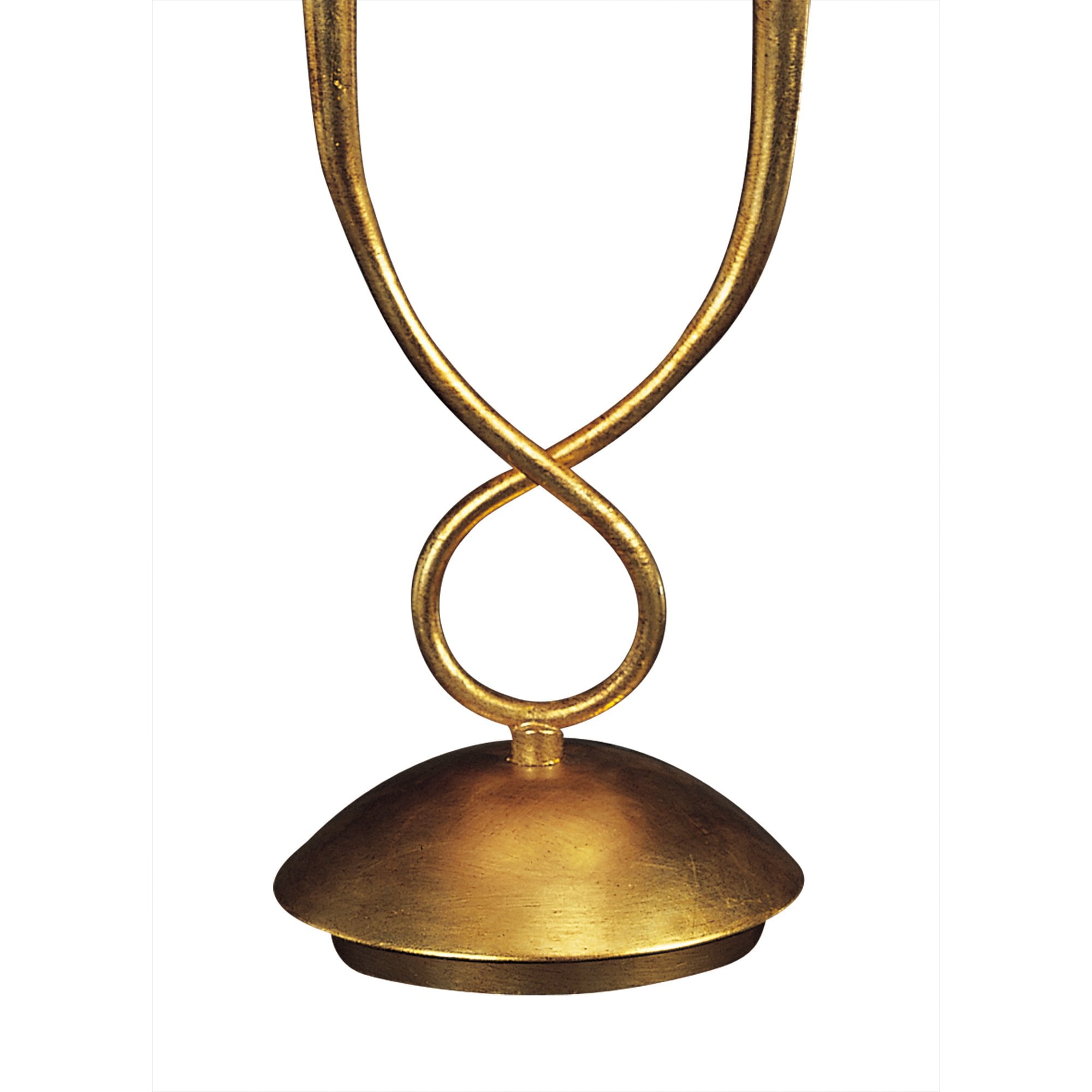 Paola Table Lamp 2 Light E14, Gold Painted With Black Shades