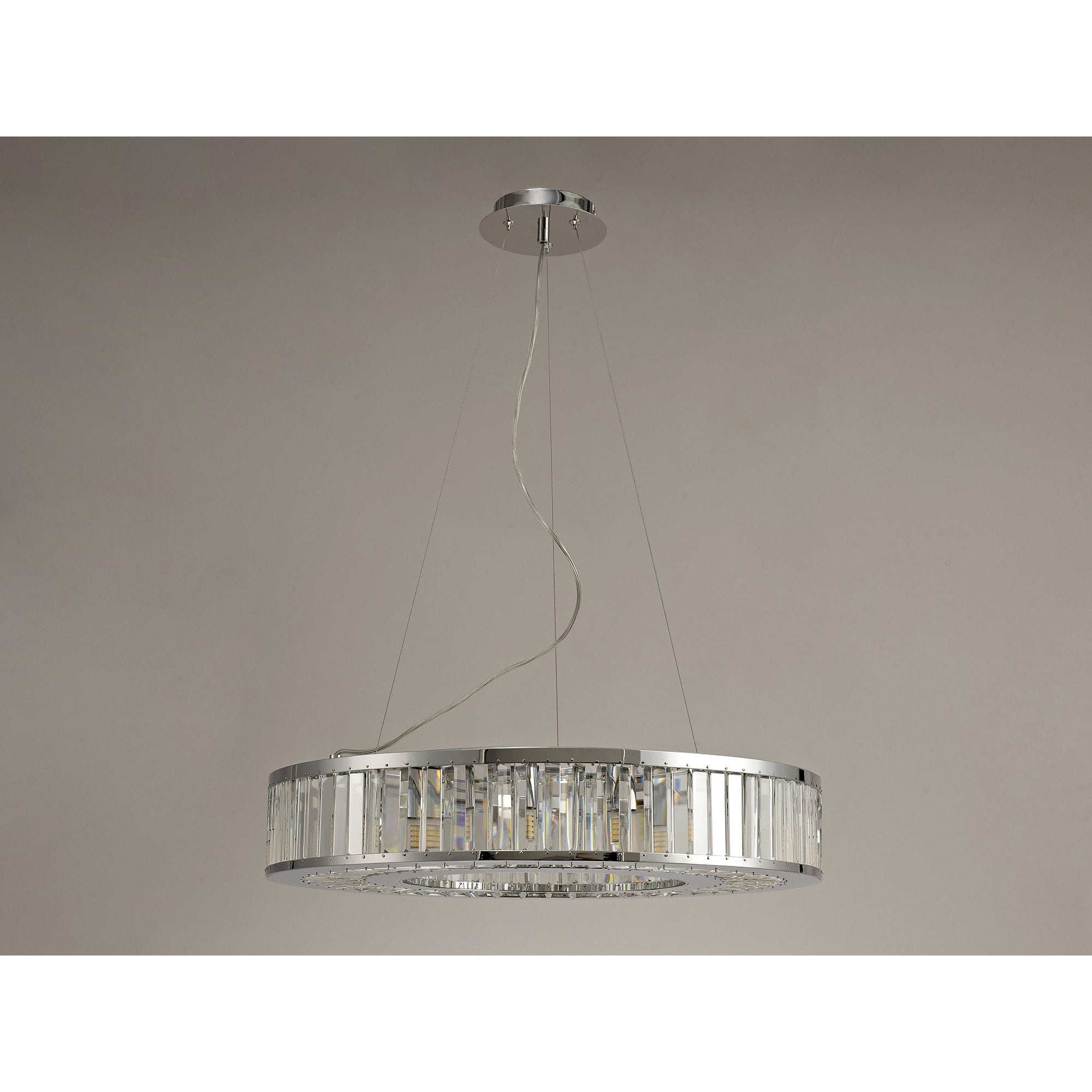 Torre Pendant 9 Light Polished Chrome/Crystal