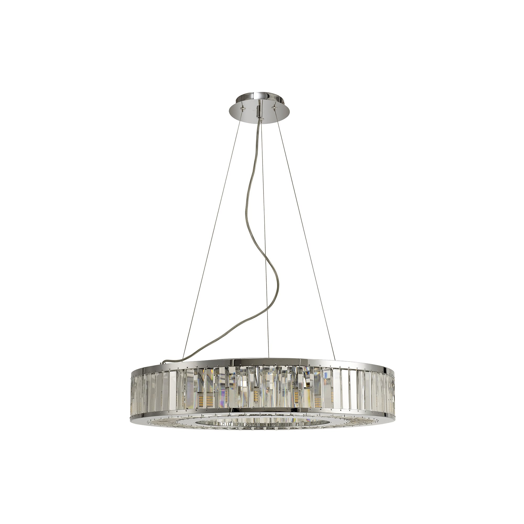 Torre Pendant 9 Light Polished Chrome/Crystal