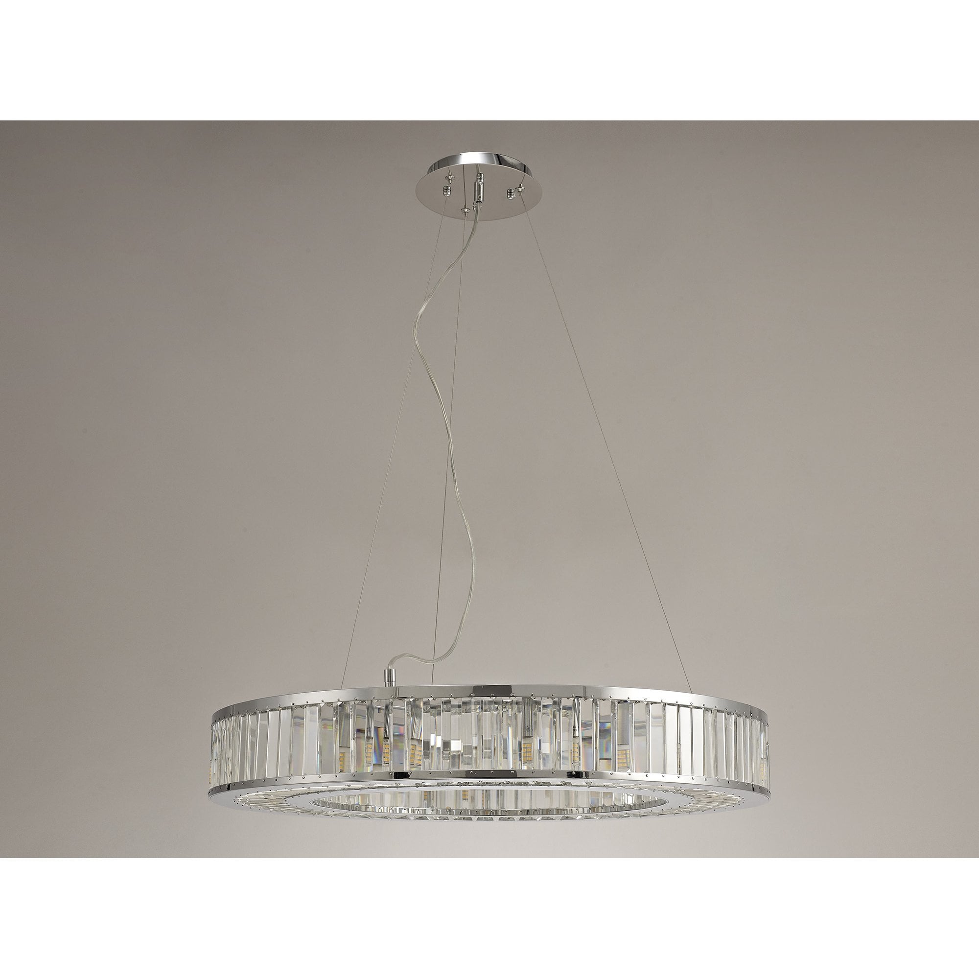 Torre Pendant 10 Light Polished Chrome/Crystal