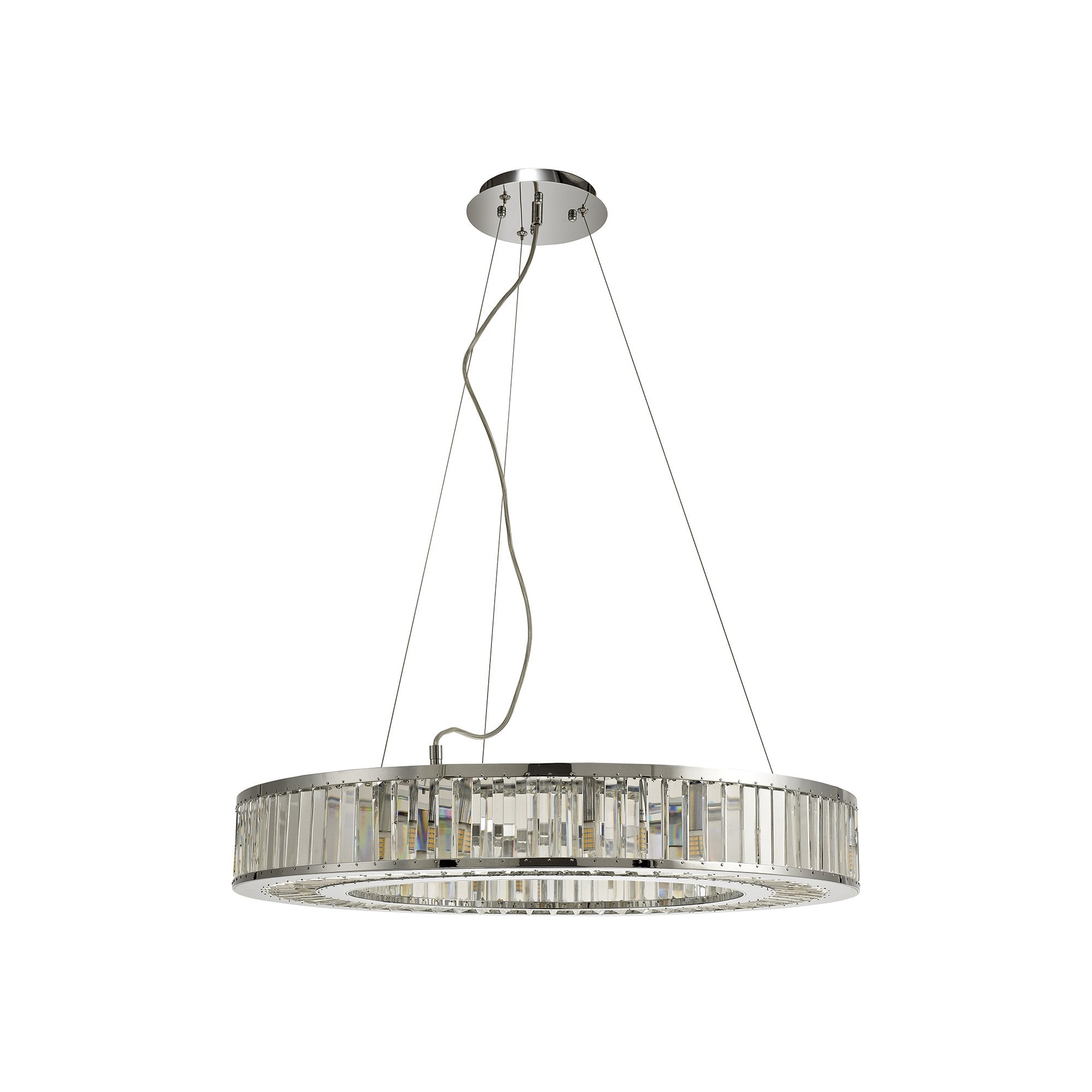 Torre Pendant 10 Light Polished Chrome/Crystal