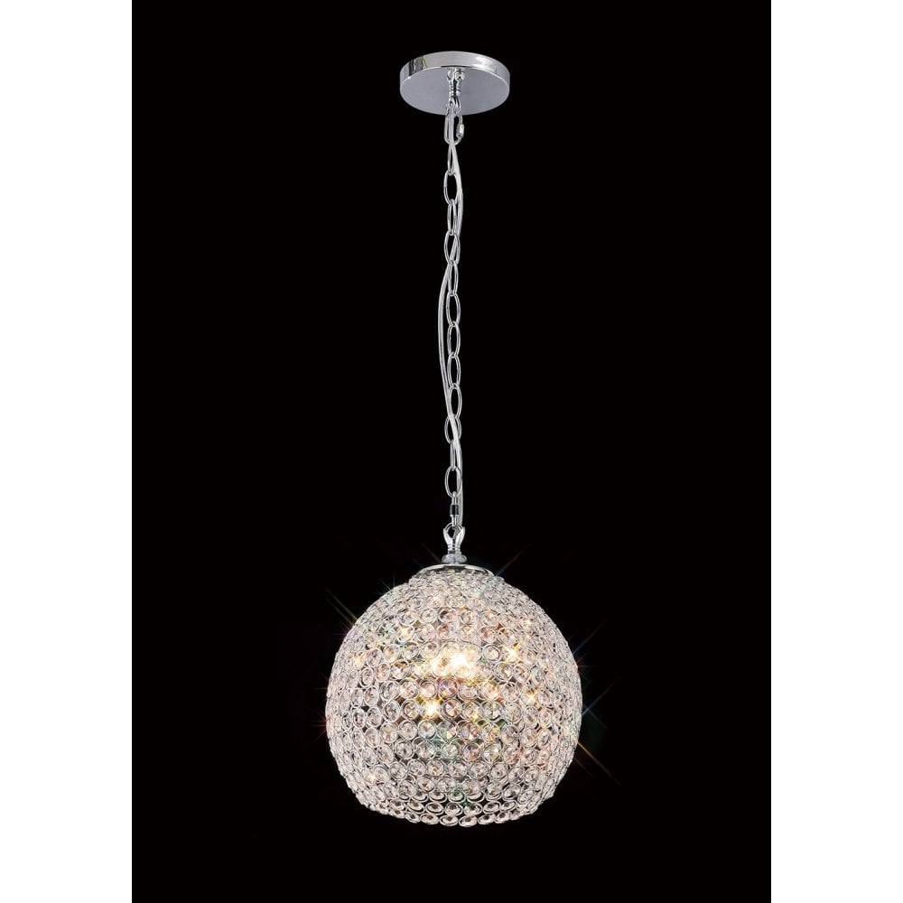 Ava Pendant 4 Light Polished Chrome / Crystal