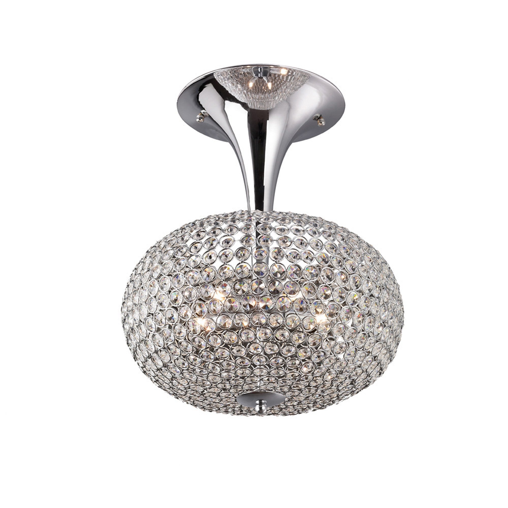 Vado Semi Ceiling 5 Light Polished Chrome/Crystal