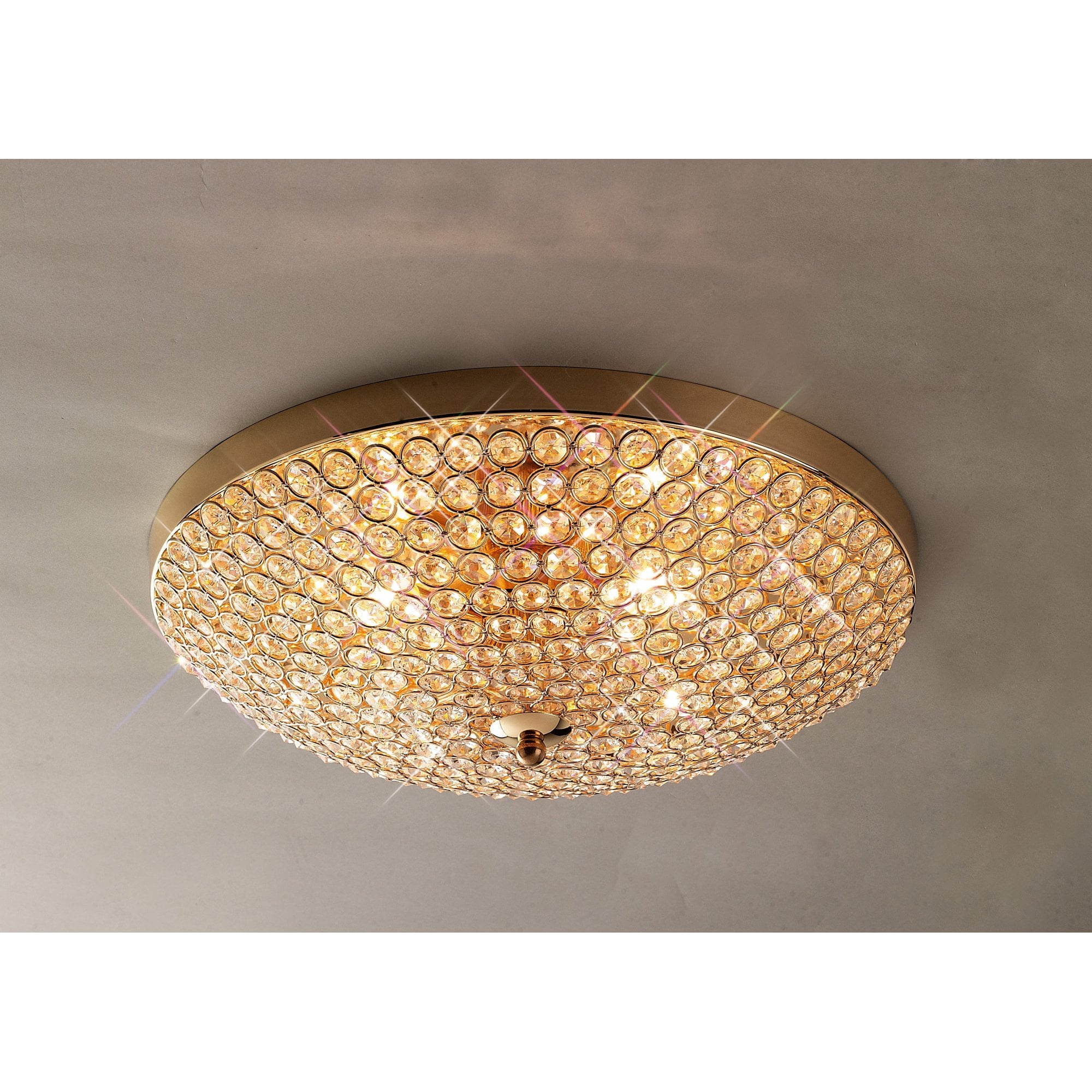 Ava Ceiling 4 Light French Gold/Crystal