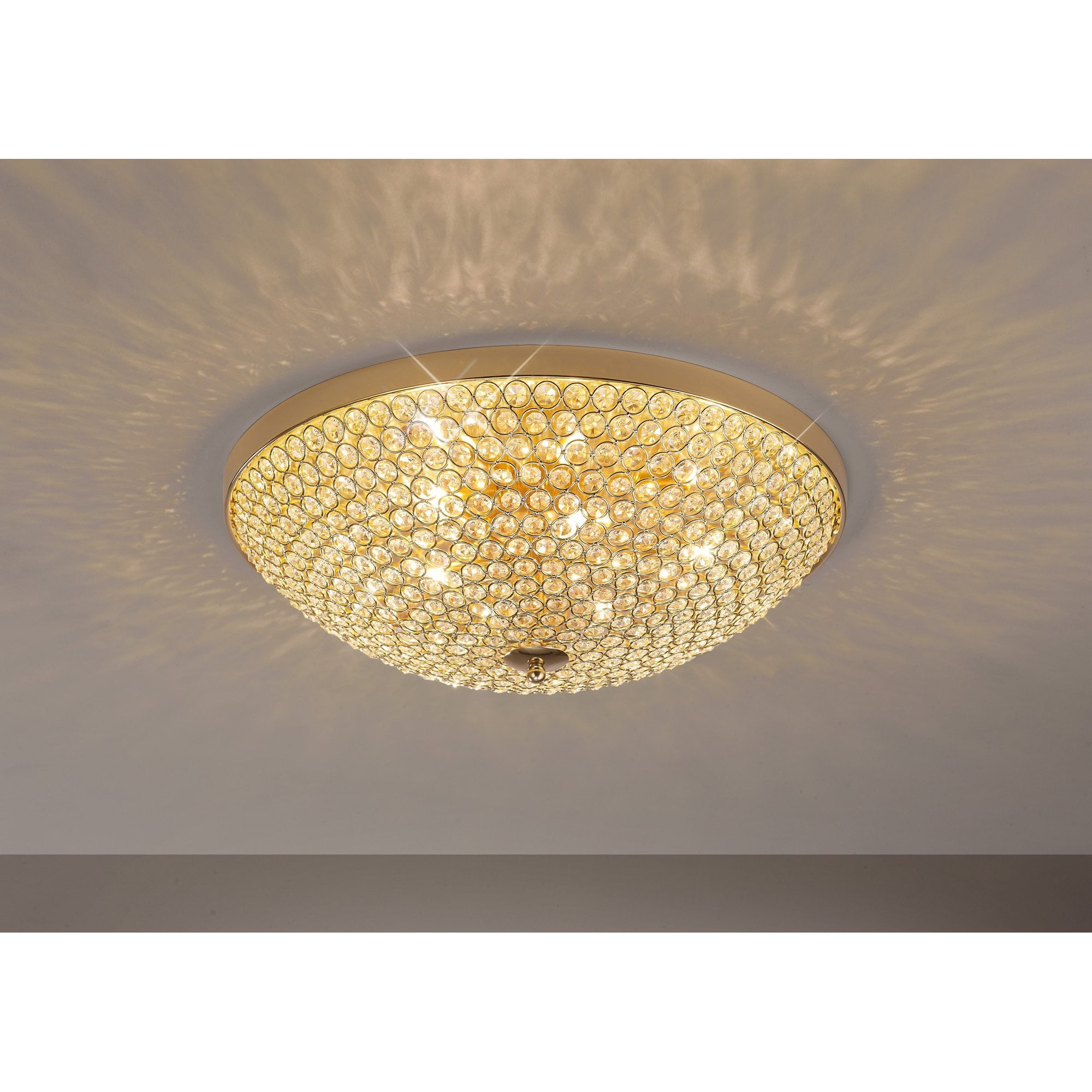 Ava Ceiling 6 Light French Gold/Crystal