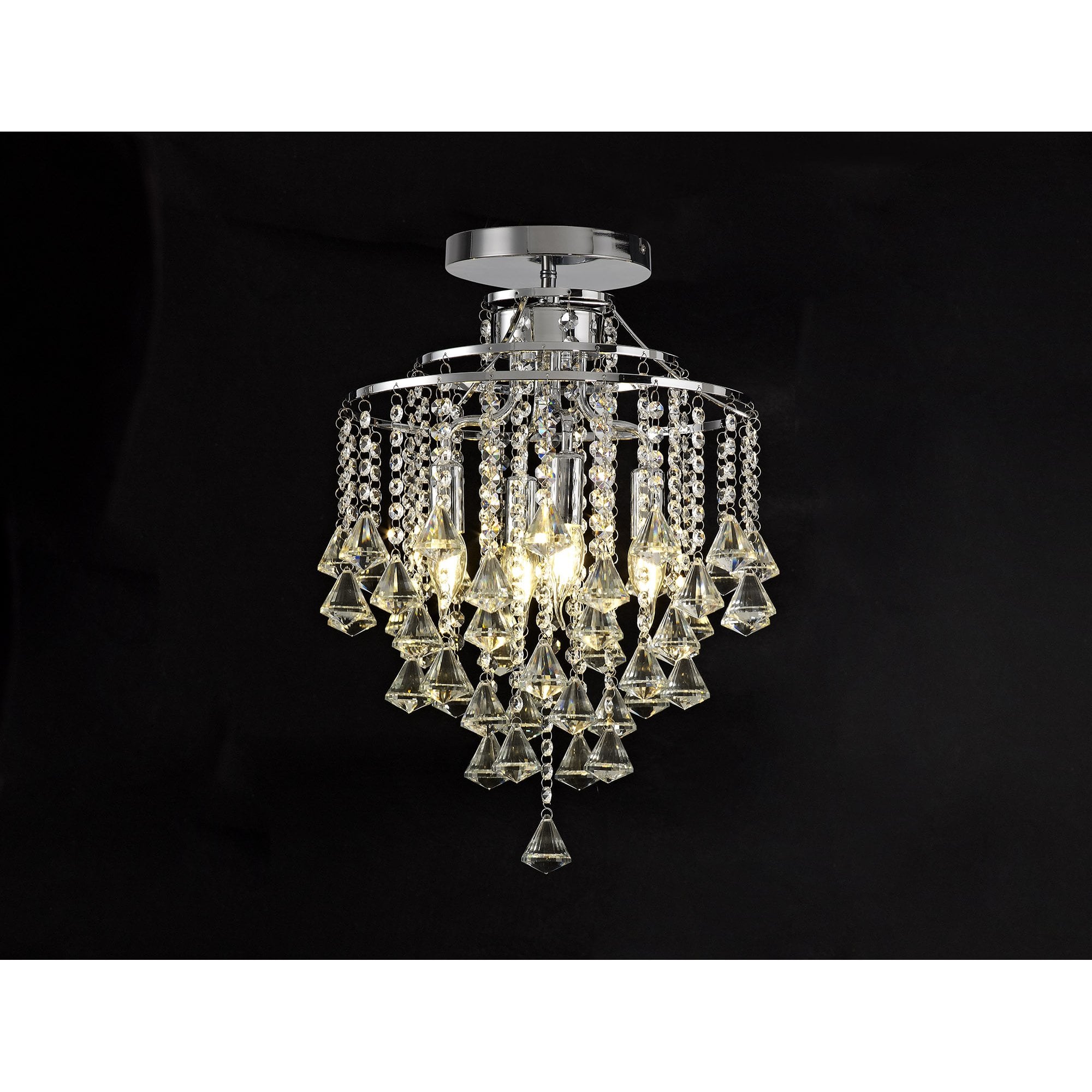 Inina Ceiling 4 Light Polished Chrome/Crystal