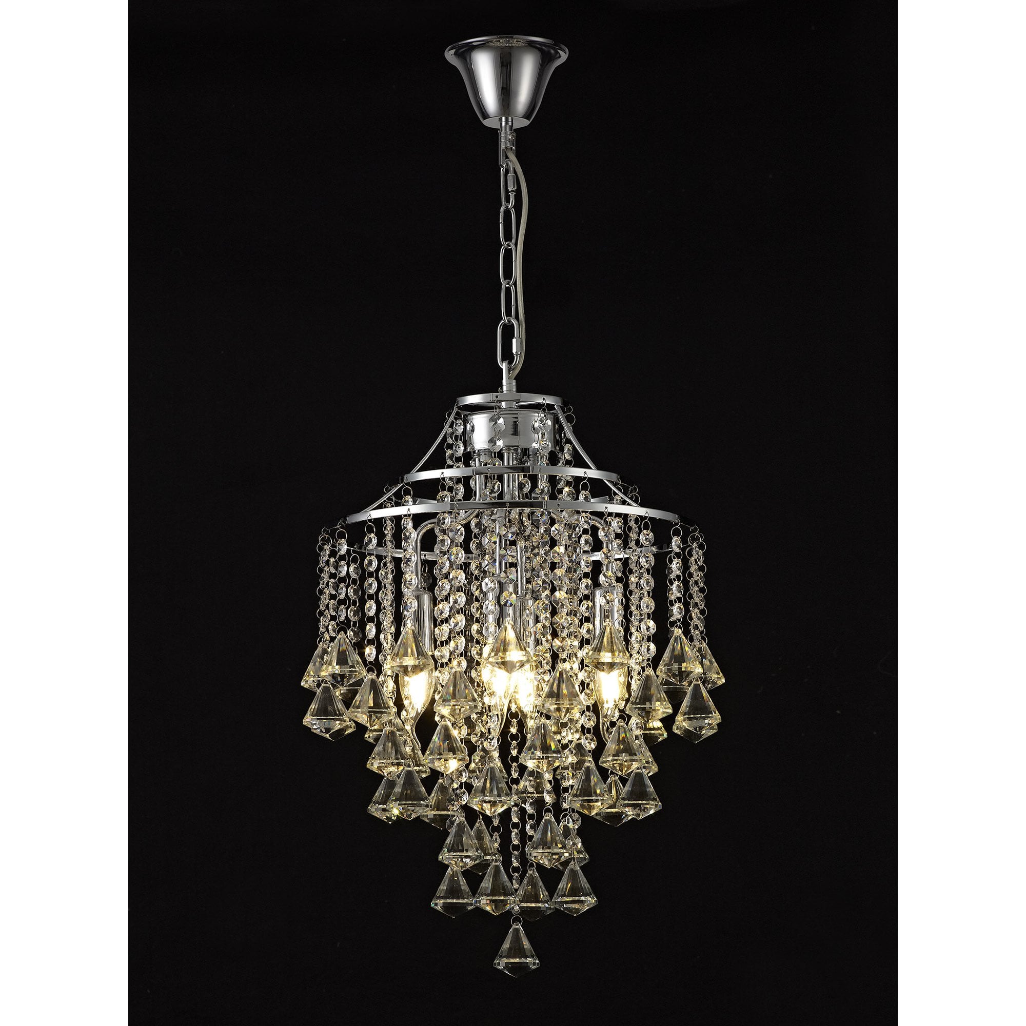 Inina Pendant 4 Light Polished Chrome/Crystal