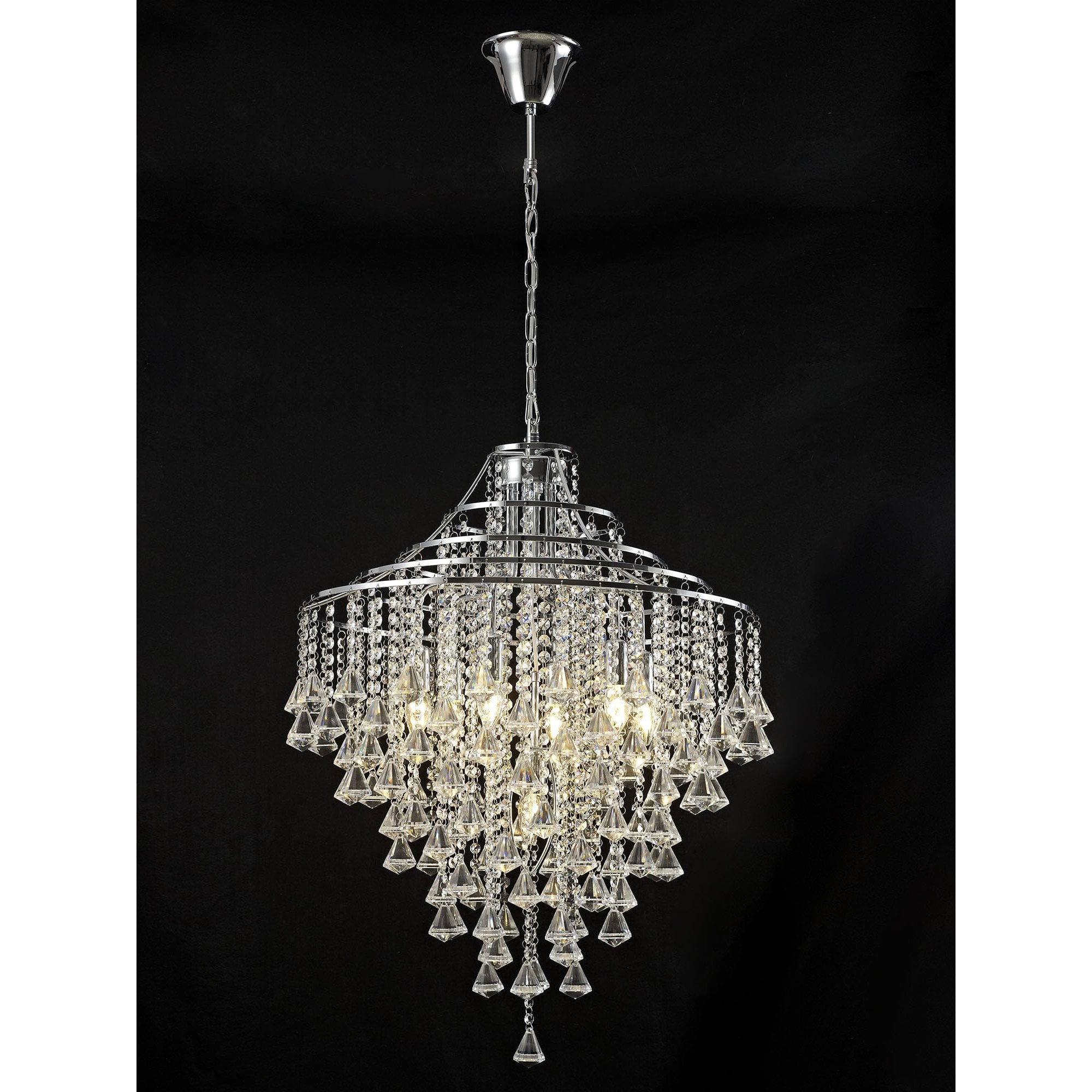 Inina Pendant 7 Light Polished Chrome/Crystal