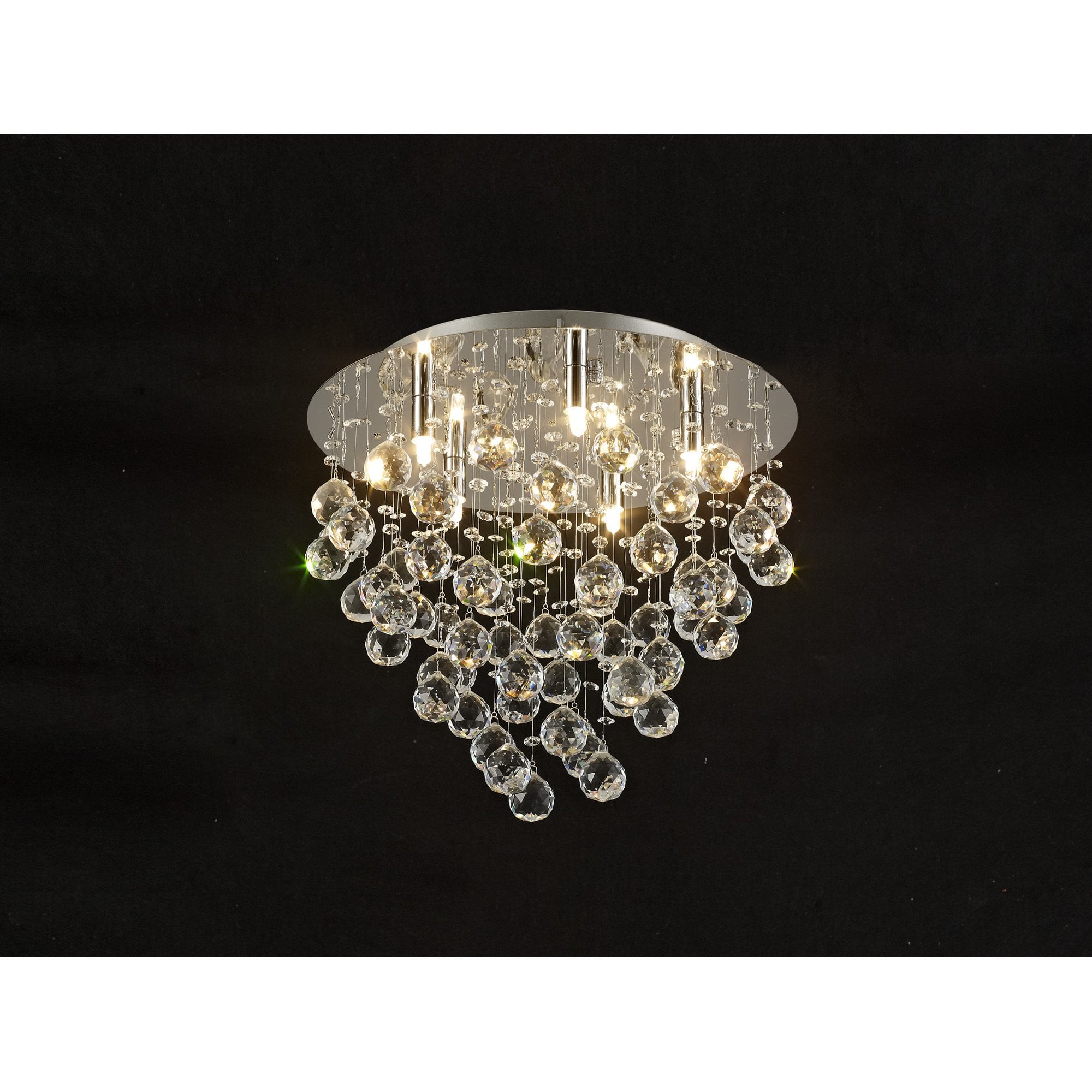 Colorado Ceiling Round 5 Light Polished Chrome/Crystal