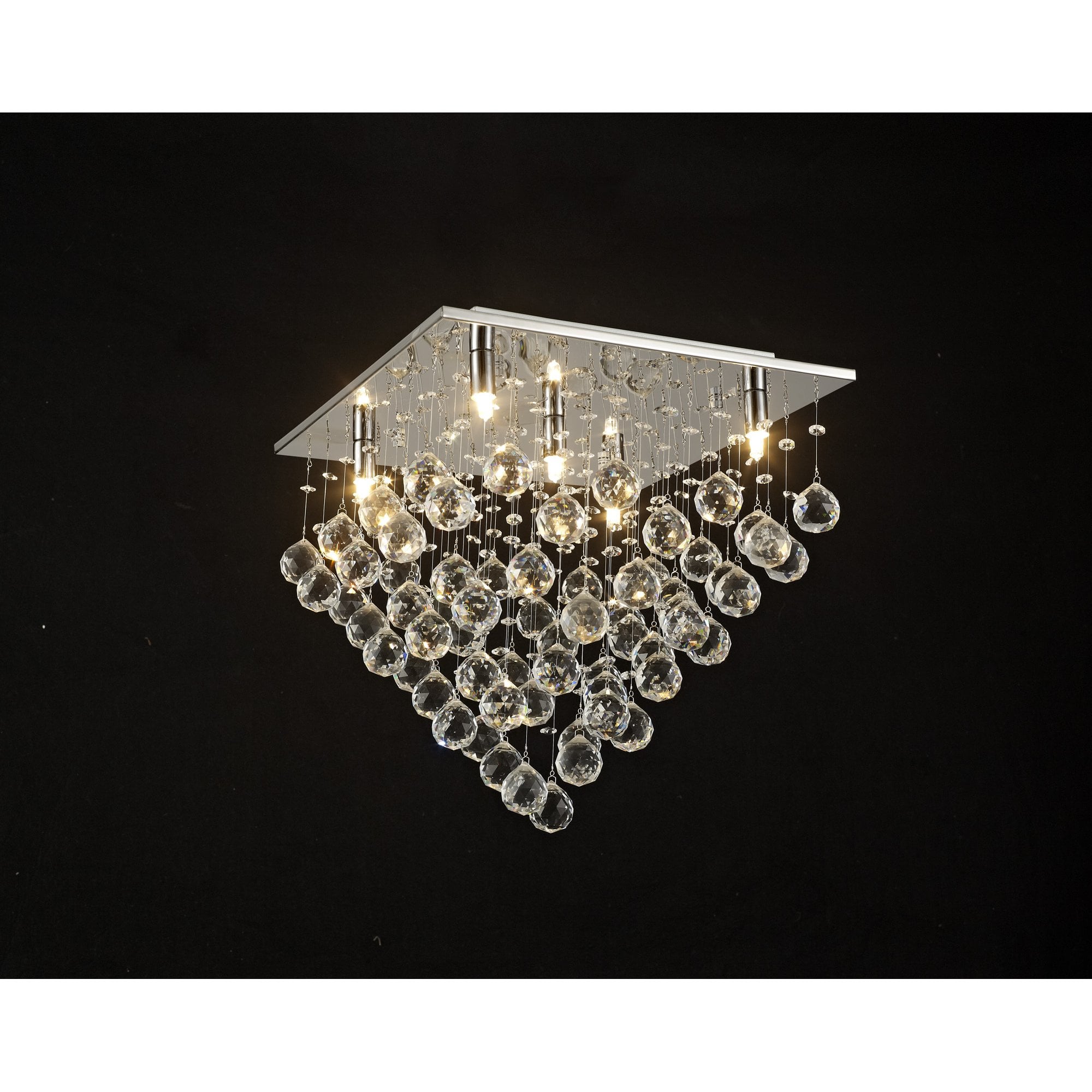 Colorado Ceiling Square 5 Light Polished Chrome/Crystal