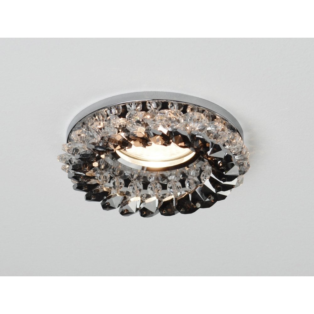 Crystal Cluster Downlight Round Complete Clear/Smoked, IL30800 Required To Complete The Item