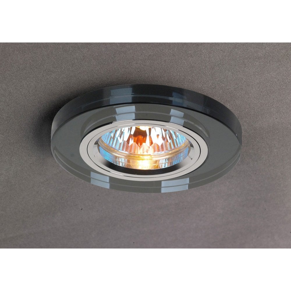 Crystal Downlight Shallow Round Rim Only Black, IL30800 Required To Complete The Item