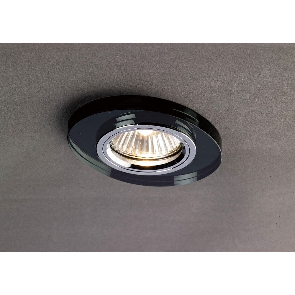 Crystal Downlight Oval Rim Only Black, IL30800 Required To Complete The Item