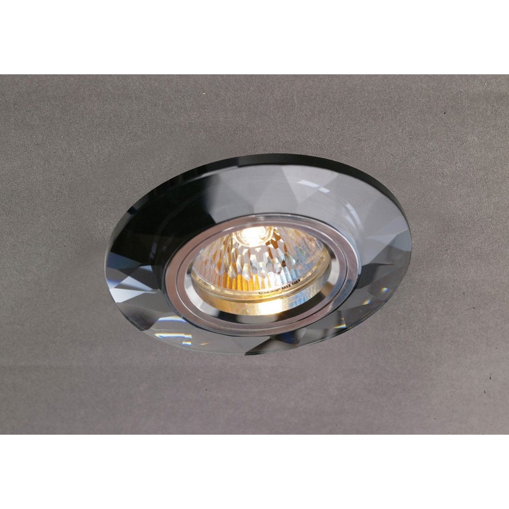 Crystal Downlight Chamfered Round Rim Only Black, IL30800 Required To Complete The Item