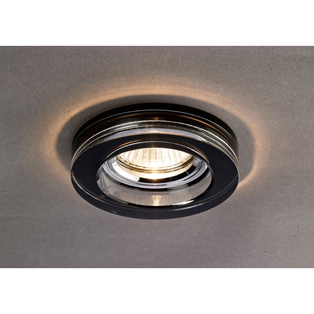 Crystal Downlight Deep Round Rim Only Black, IL30800 Required To Complete The Item