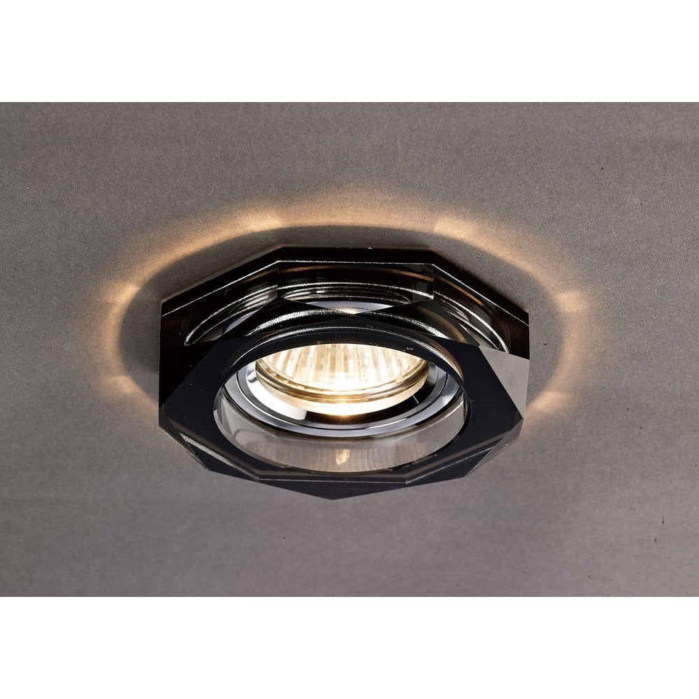 Crystal Downlight Deep Hexagonal Rim Only Black, IL30800 Required To Complete The Item