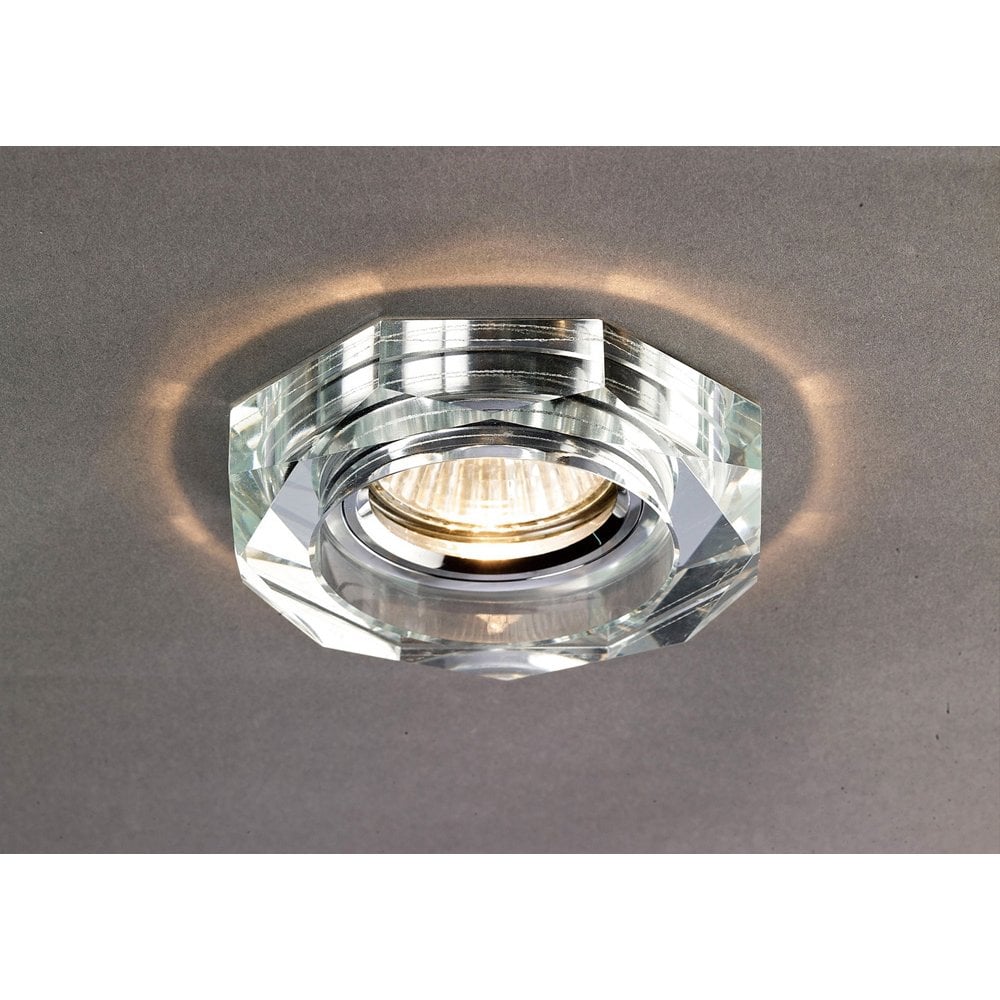 Crystal Downlight Deep Hexagonal Rim Only Clear, IL30800 Required To Complete The Item