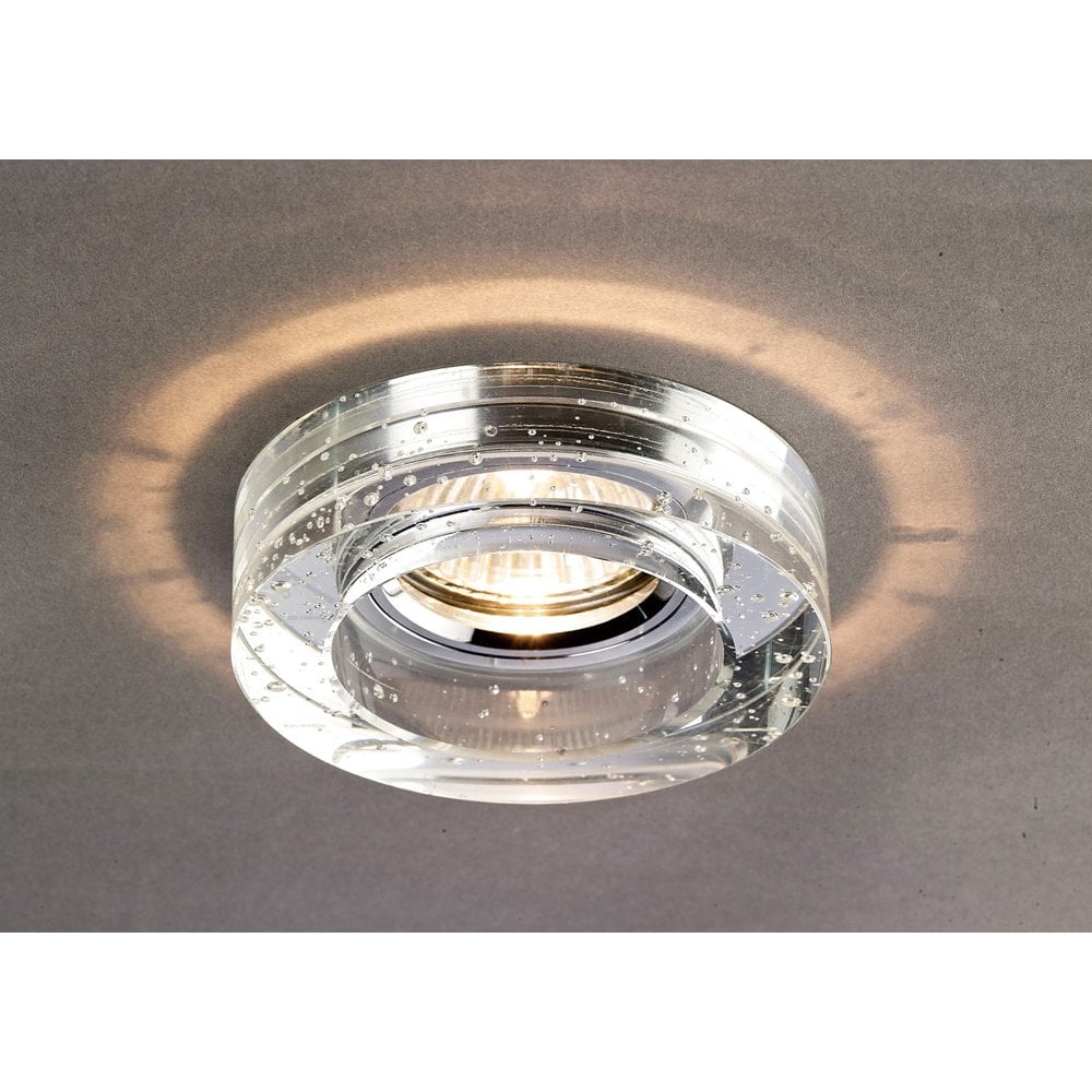 Crystal Bubble Downlight Round Rim Only Clear, IL30800 Required To Complete The Item