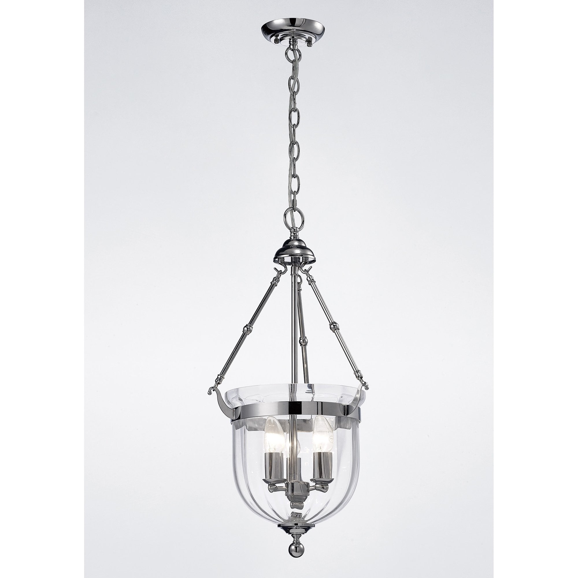 Aubrey Pendant 3 Light Polished Chrome/Glass