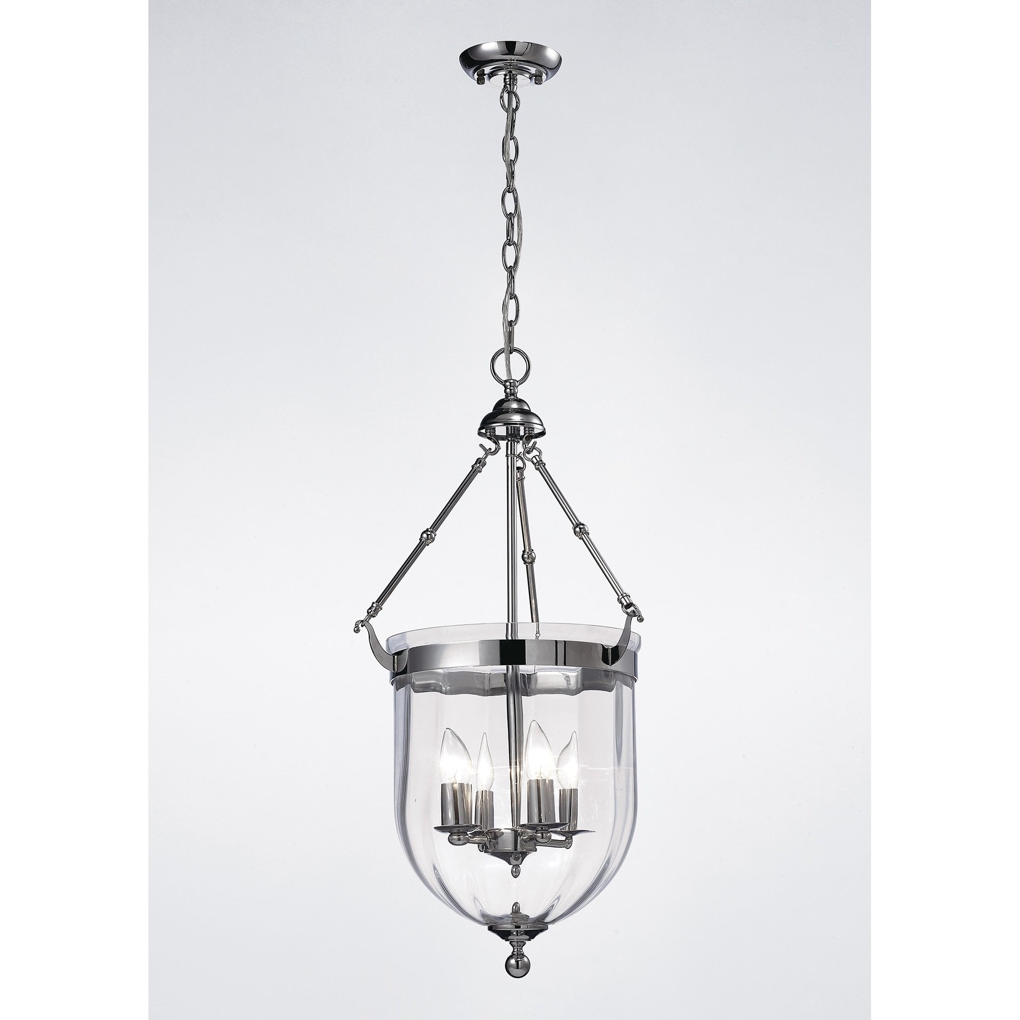 Aubrey Pendant 4 Light Polished Chrome/Glass