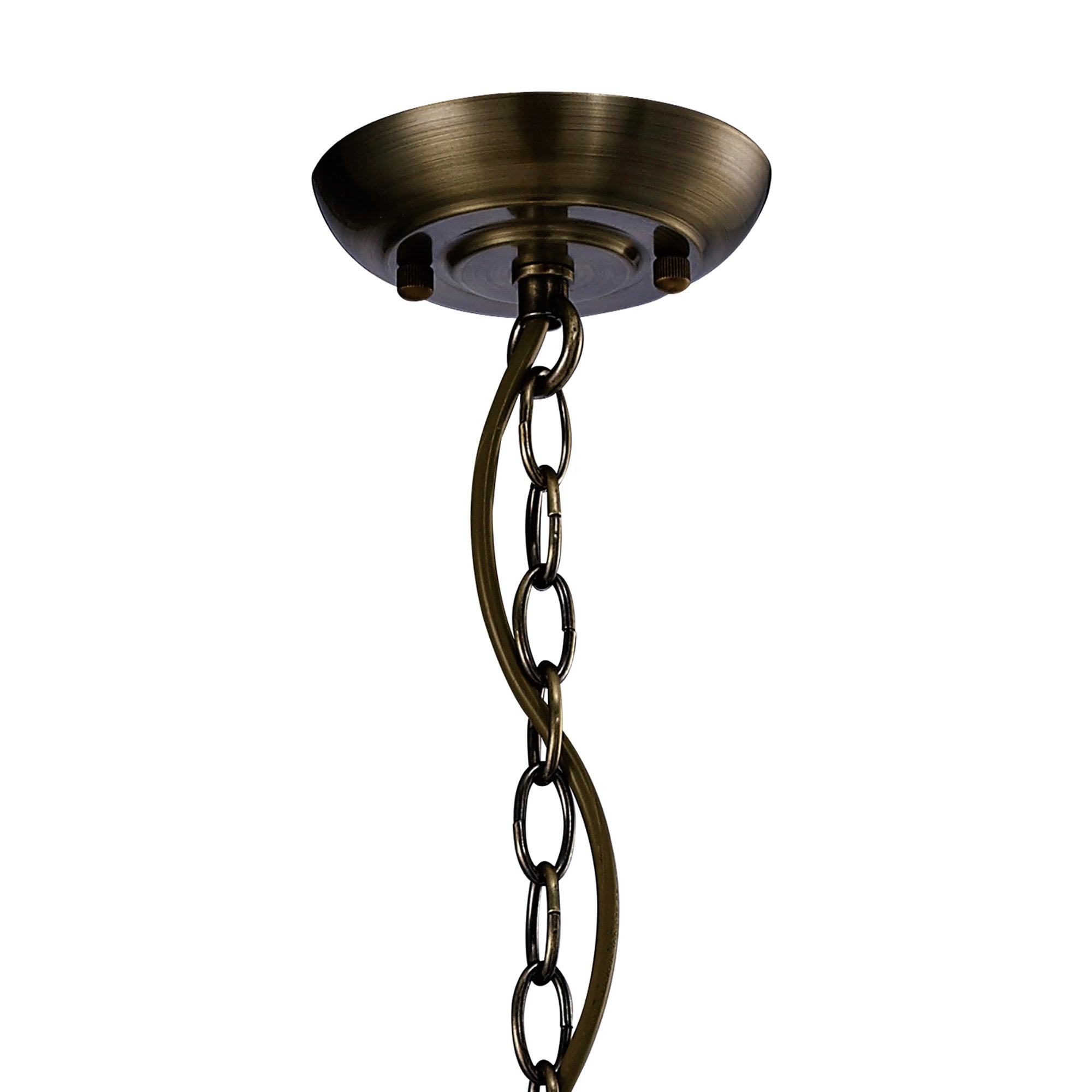 Aubrey Pendant 3 Light Antique Brass/Glass