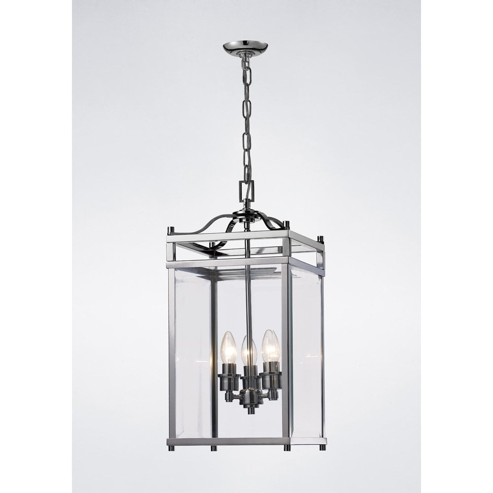 Aston Pendant 3 Light Polished Chrome/Glass