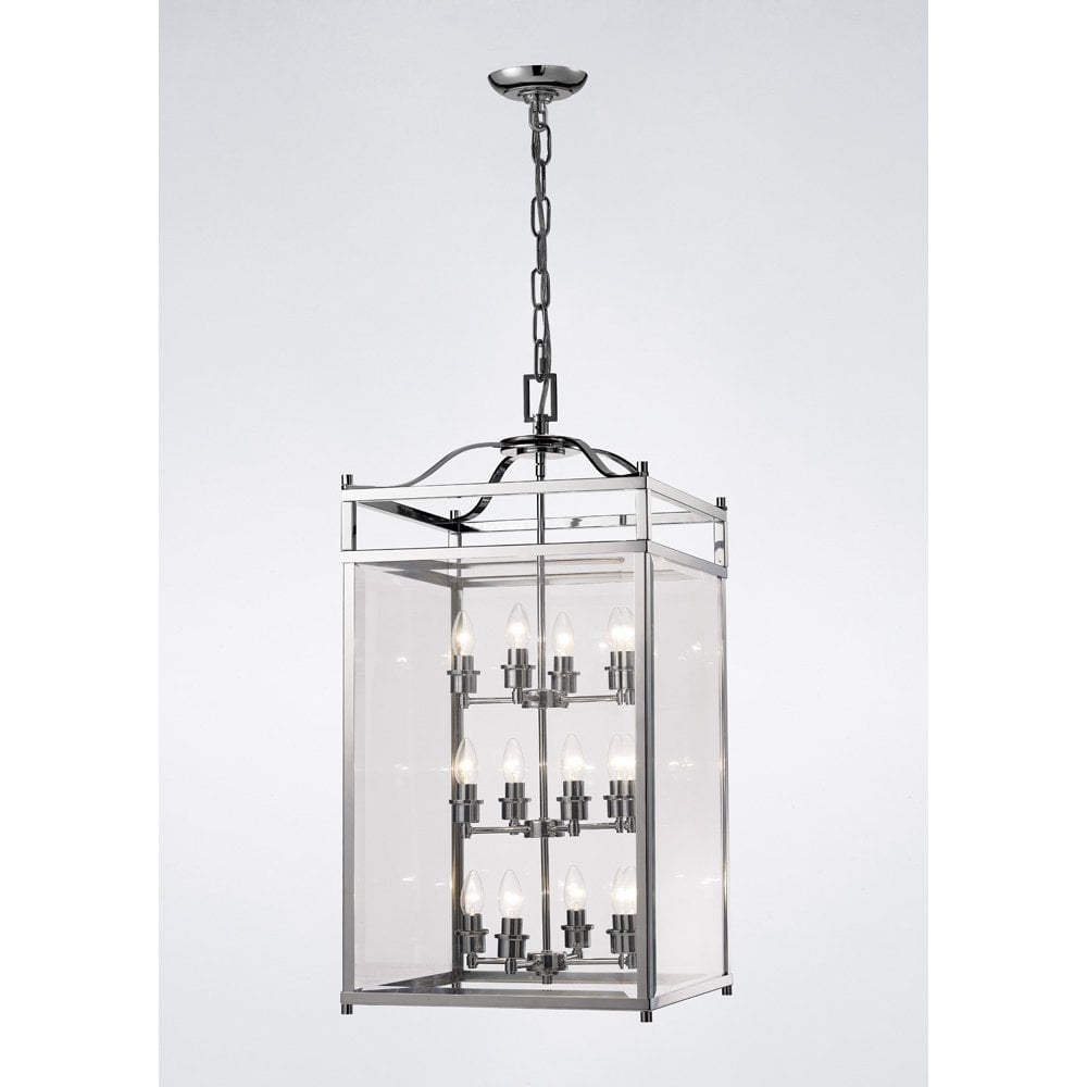 Aston Pendant 12 Light Polished Chrome/Glass