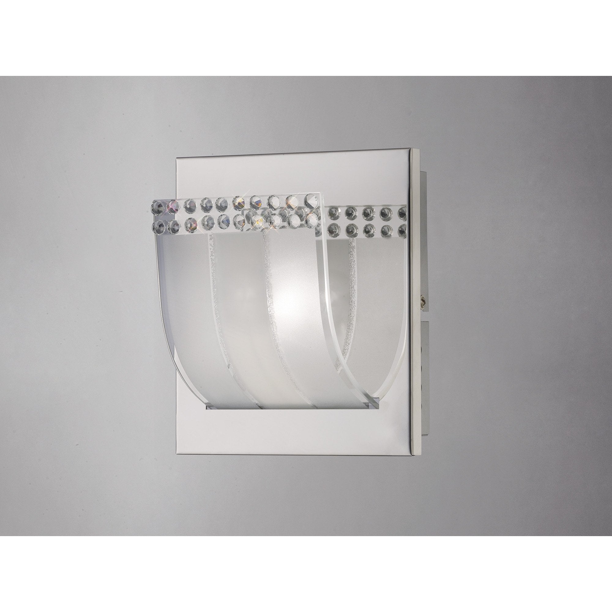 Charis Wall Lamp Switched 1 Light Polished Chrome/Glass/Crystal