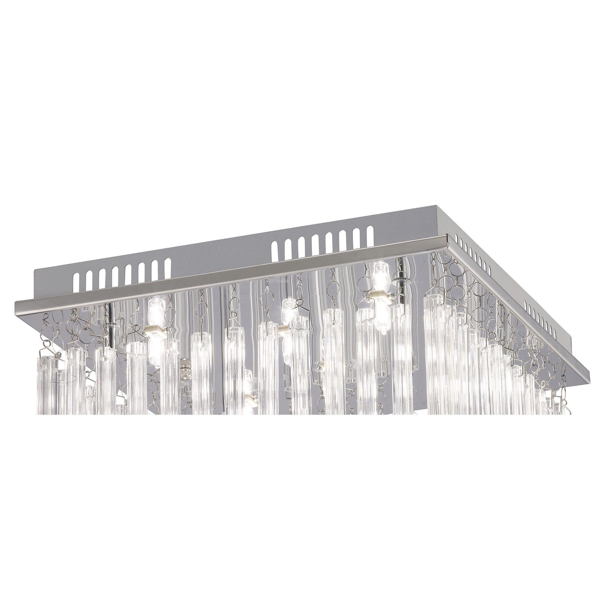 Capella Ceiling 6 Light Polished Chrome/Glass